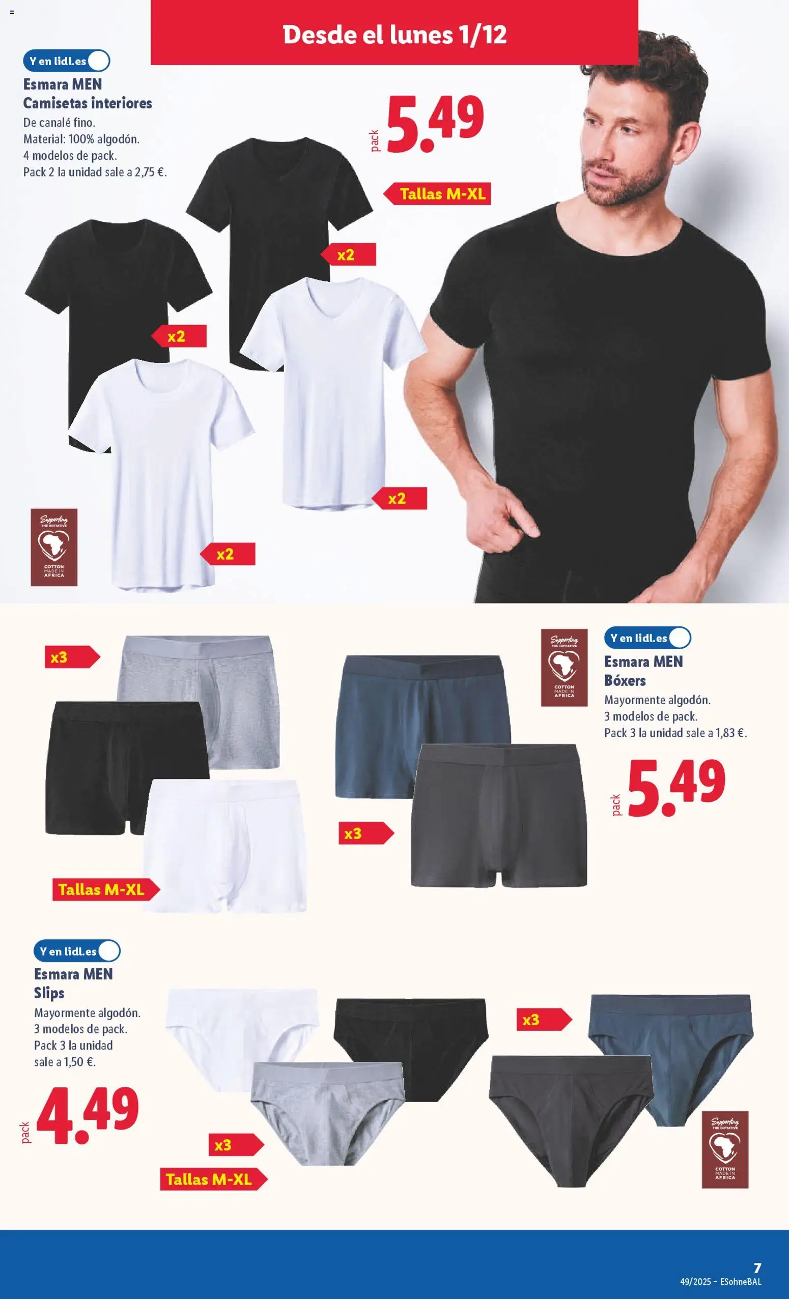 Lidl folleto de bazar │ válido desde el 01.12.2025 | Página: 17 | Productos: Boxers