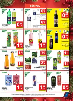 AIBE leidinys galioja nuo 18.12.2025 | Puslapis: 19 | Prekių: Tyrė, Energinis gėrimas, Sultys, Mineralinis vanduo