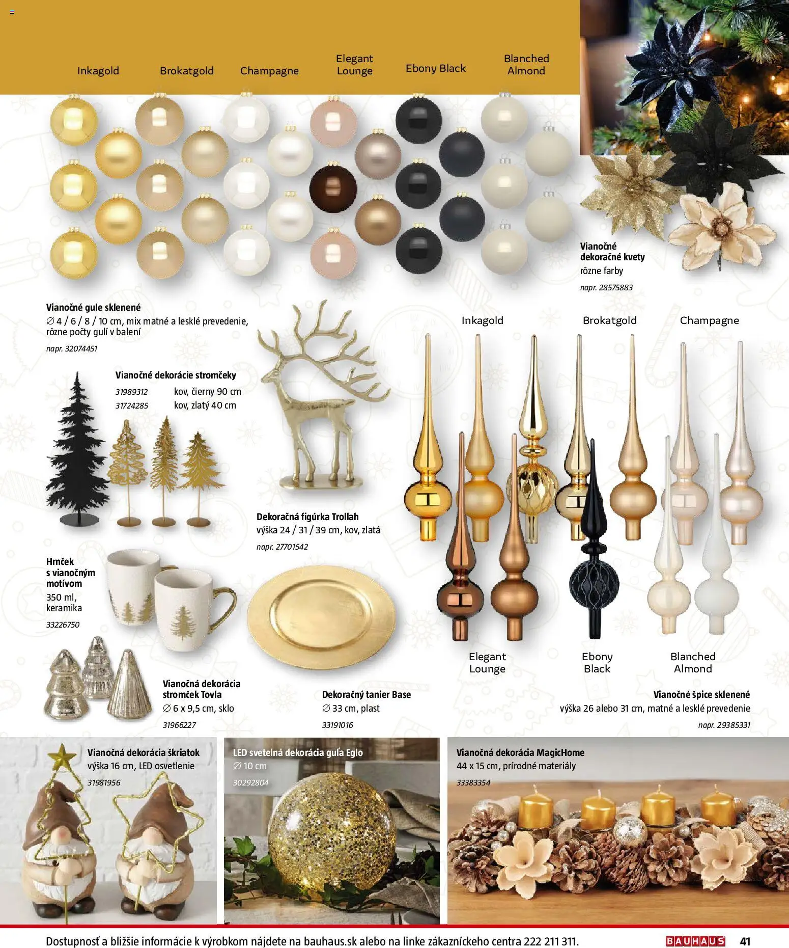 Nové Bauhaus akcie – leták je platný od 21.11.2025 | Strana: 41 | Produkty: Led osvetlenie, Osvetlenie, Led, Kvety