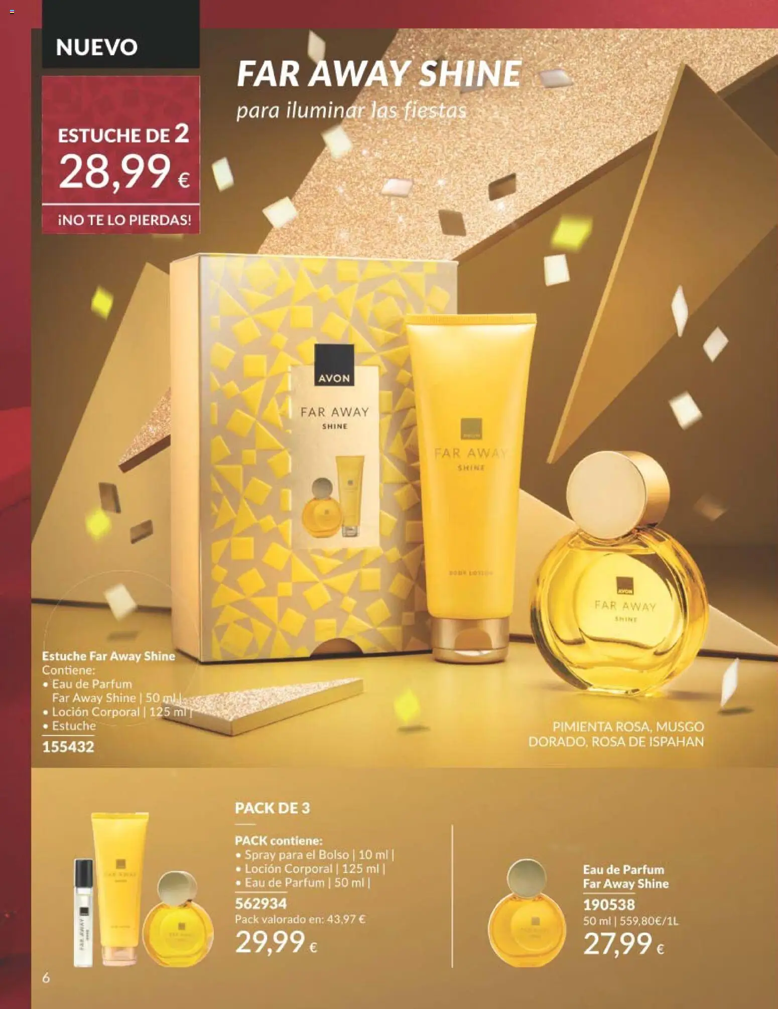 Catálogo AVON campaña 11 Black Friday │ válido desde el 01.11.2025 | Página: 6 | Productos: Perfume, Bolso, Té, Eau de parfum