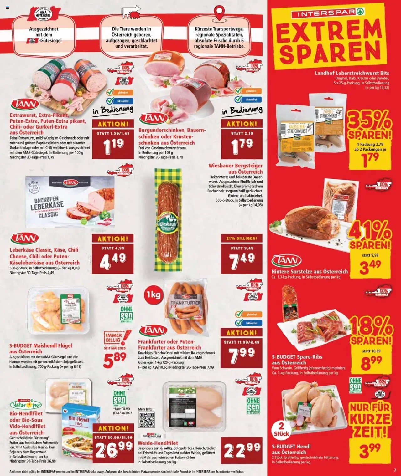 Interspar Flugblatt - Burgenland gültig ab 23.10.2025 | Seite: 7 | Produkte: Chili, Schinken, Rindfleisch