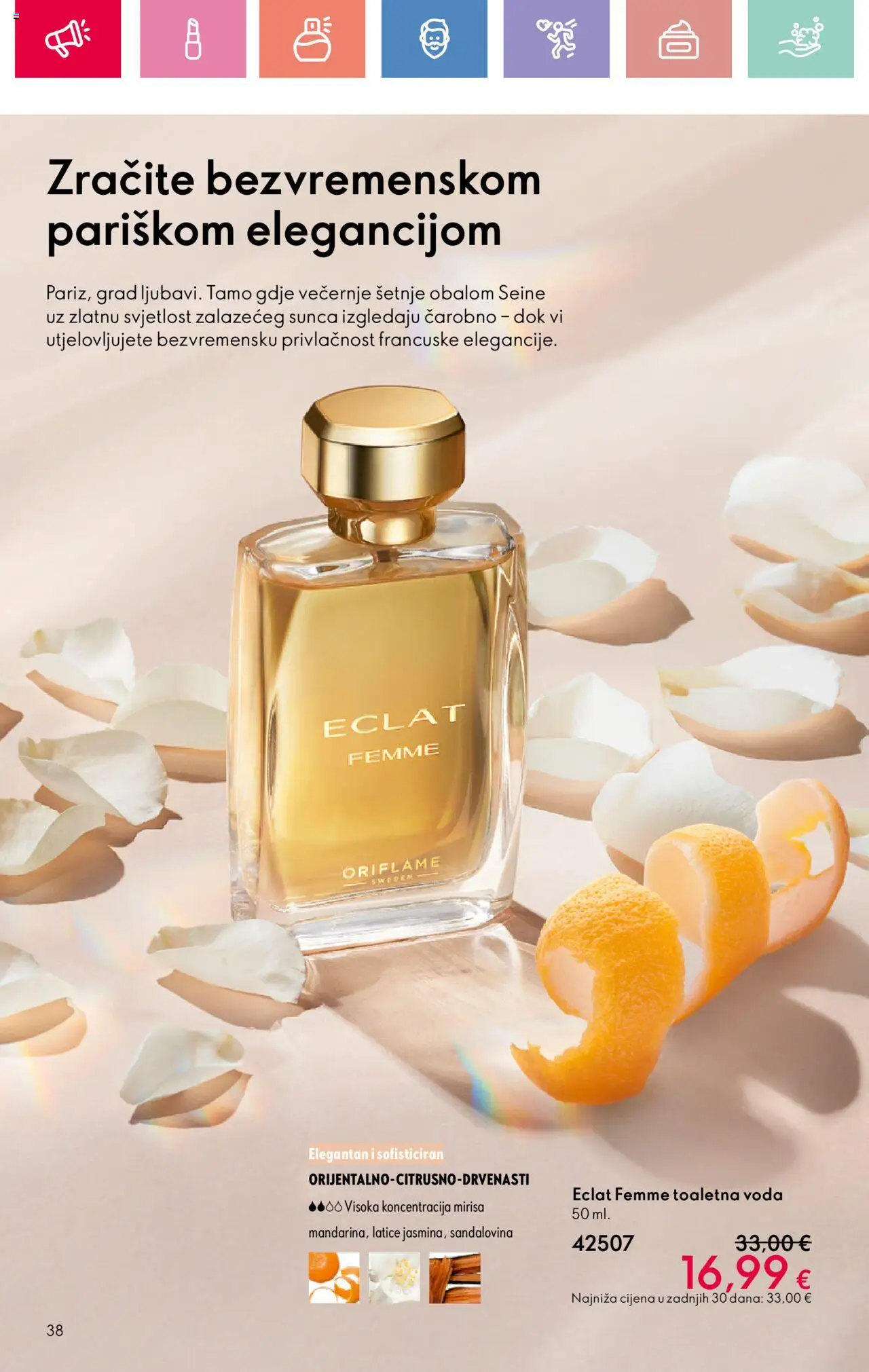 Oriflame katalog | vrijedi od 03.08.2025 | Stranica: 38 | Proizvodi: Voda