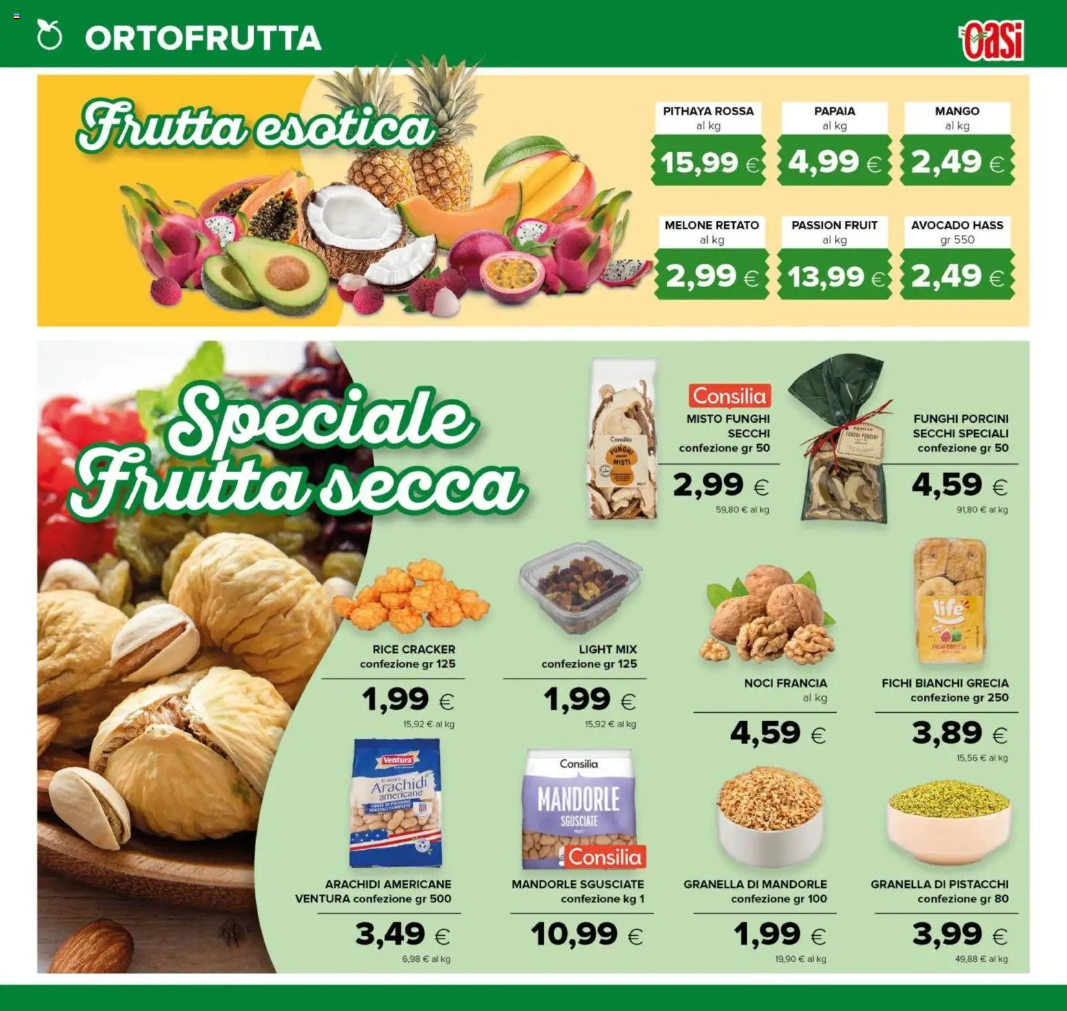 Volantino Oasi del 01.12.2025 | Pagina: 11 | Prodotti: Noci, Mandorle, Melone, Arachidi