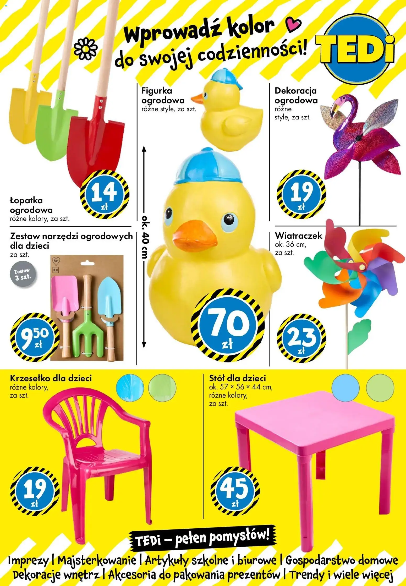TEDi gazetka od 06.03.2026 | Strona: 31 | Produkty: Zestaw narzędzi, Stół, Artykuły szkolne