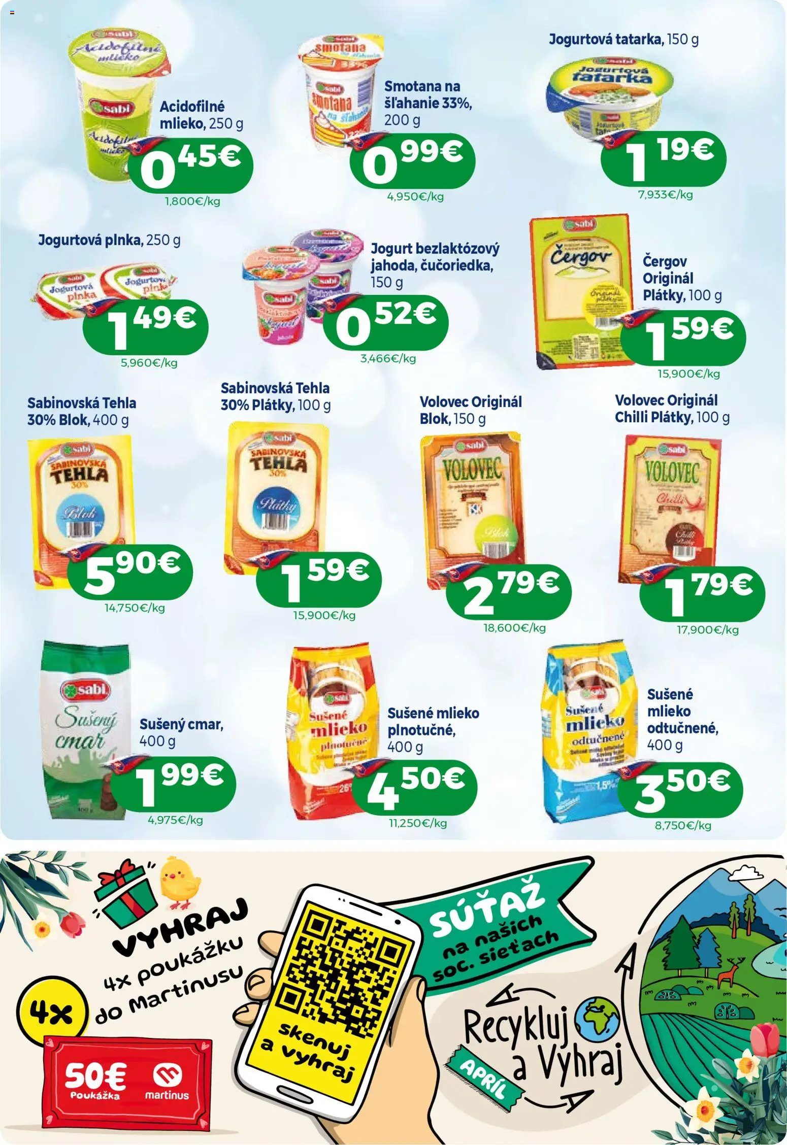 Nové Milk Agro akcie – leták je platný od 15.04.2026 | Strana: 4 | Produkty: Mlieko, Jogurt, Chilli, Sušené mlieko