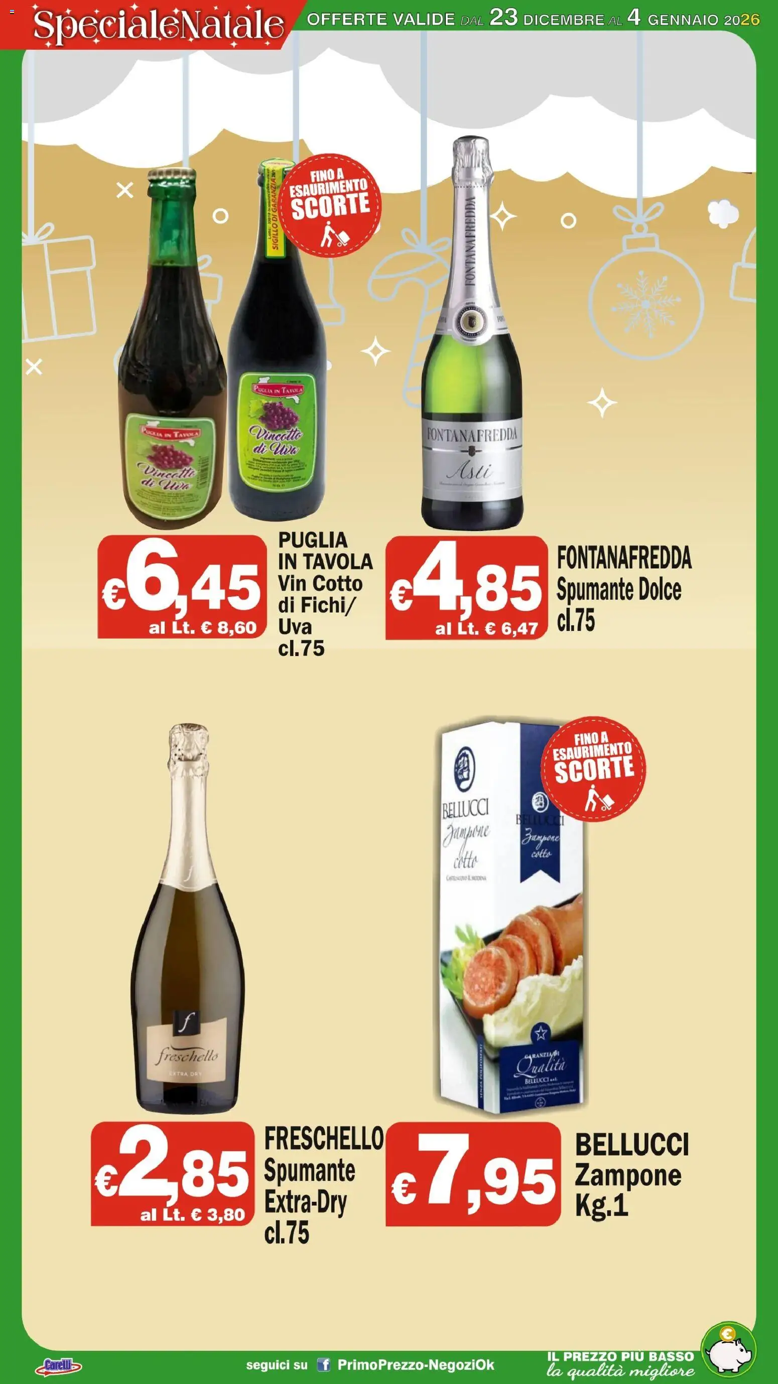 Volantino Primo Prezzo del 23.12.2025 | Pagina: 15 | Prodotti: Spumante
