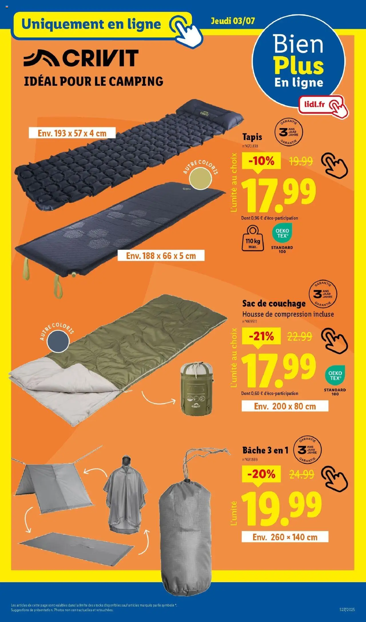  | Page: 47 | Produits: Sac, Sac de couchage, Tapis