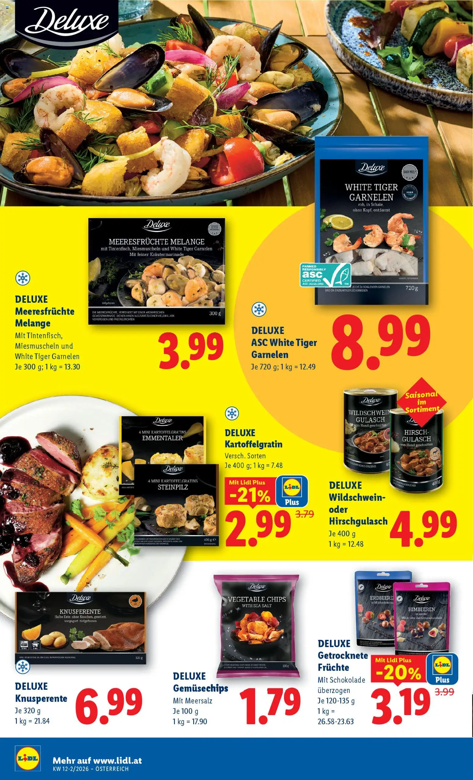 Lidl Flugblatt - Altenmarkt im Pongau, St. Johann im Pongau, Zell am See gültig ab 19.03.2026 | Seite: 12 | Produkte: Chips, Meeresfrüchte, Schokolade
