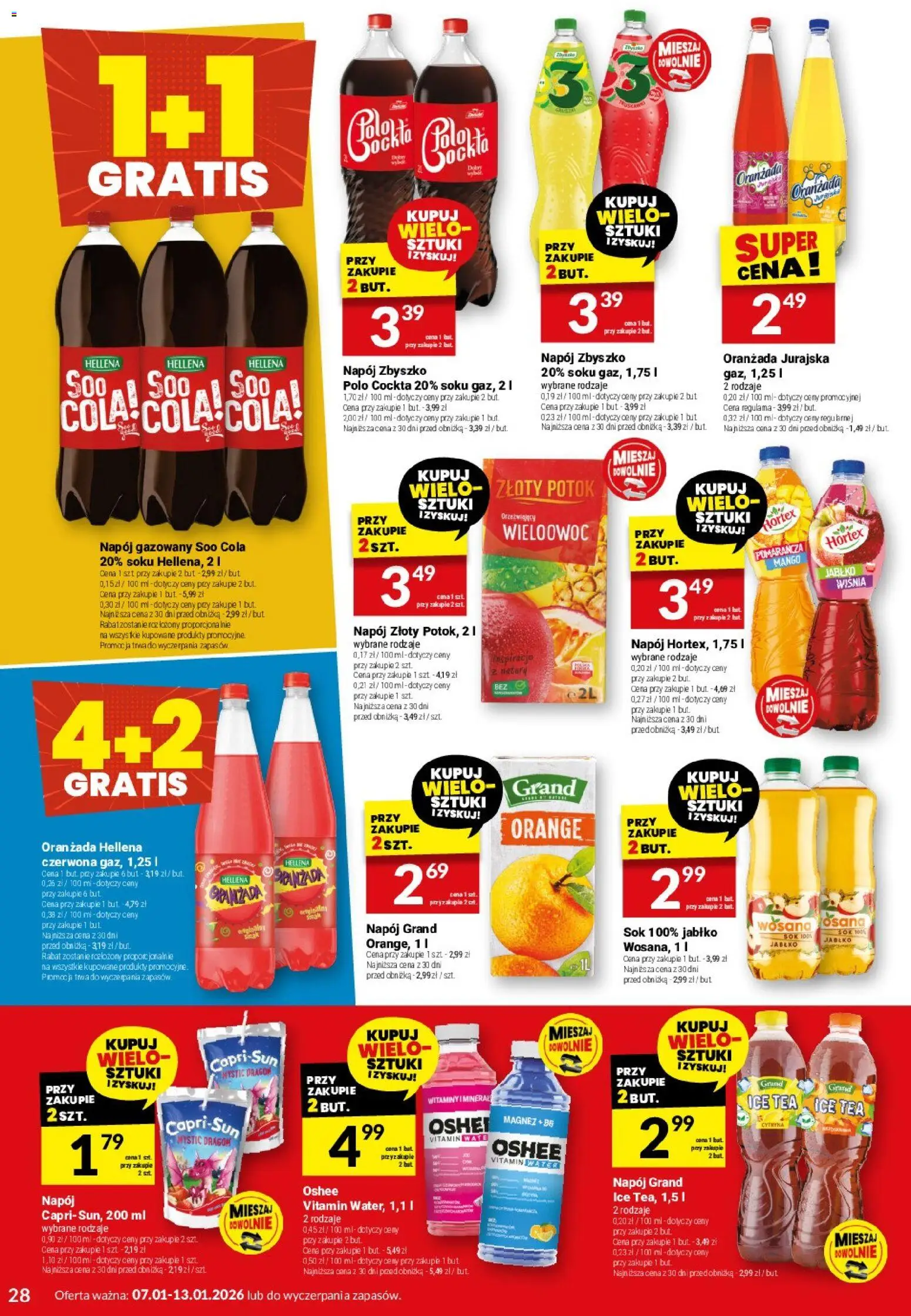 Twój Market Gazetka od 07.01.2026 | Strona: 28 | Produkty: Mango, Róż, Sok