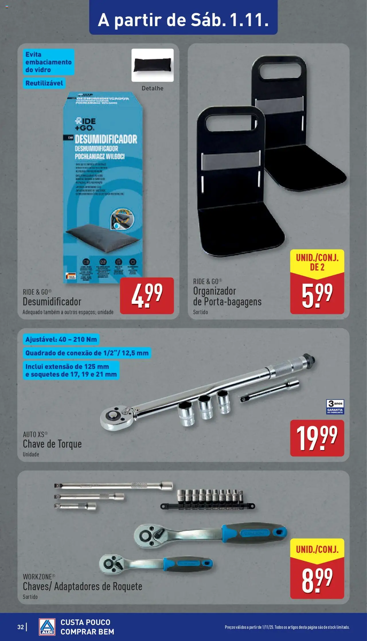Aldi folheto │ válido de 27.10.2025 | Página: 32 | Produtos: Organizador, Desumidificador