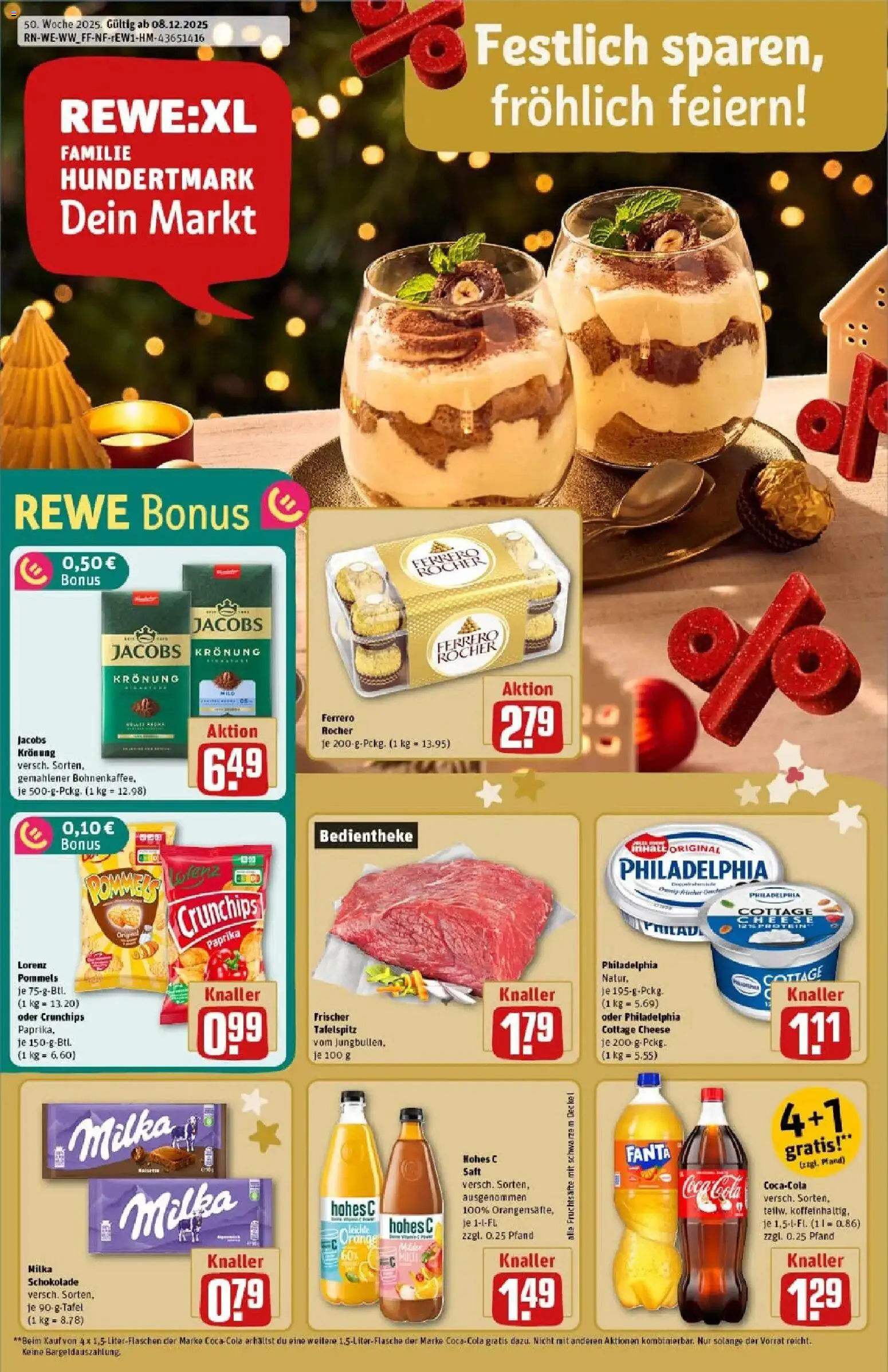 Rewe prospekt Rennerod	 – gültig ab 07.12.2025 | Seite: 1 | Produkte: Coca cola, Milka, Paprika, Hohes c