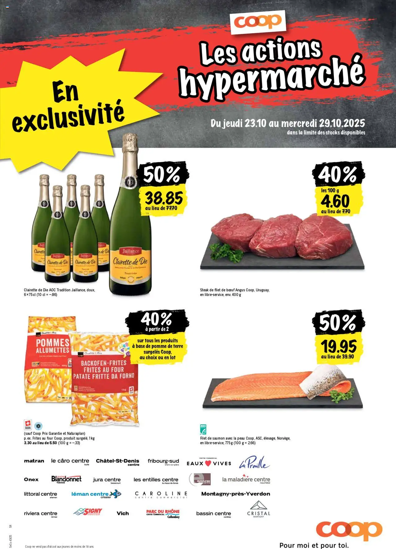 Coop - Les actions de la semaine – gültig ab 23.10.2025 | Seite: 21 | Produkte: Jura, Flager