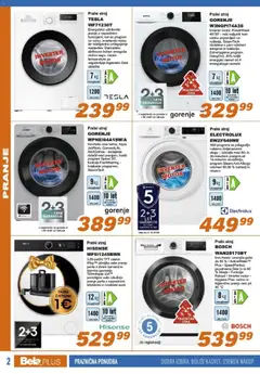 Bela plus katalog akcije – veljaven od 15.12.2025 | Stran: 2 | Izdelki: Pralni stroj