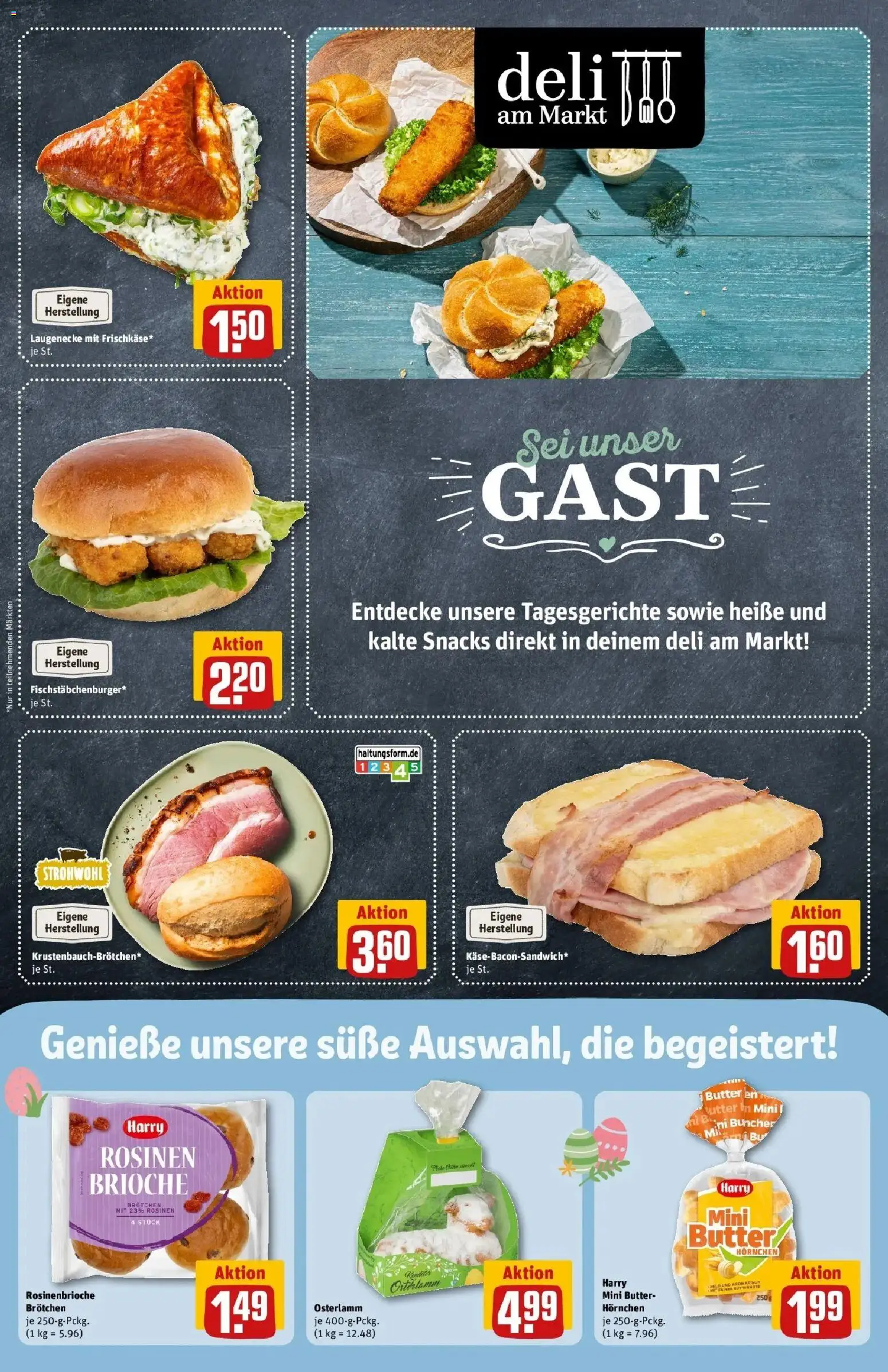 Rewe Prospekt Wegberg	 – gültig ab 30.03.2026 | Seite: 15 | Produkte: Butter, Burger, Croissant, Rosinen