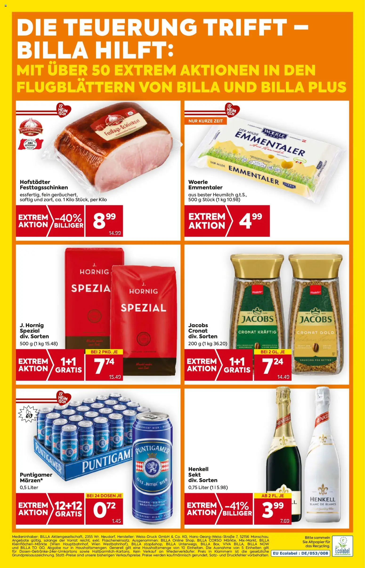 Billa Flugblatt - Steiermark gültig ab 06.11.2025 | Seite: 20 | Produkte: Bier