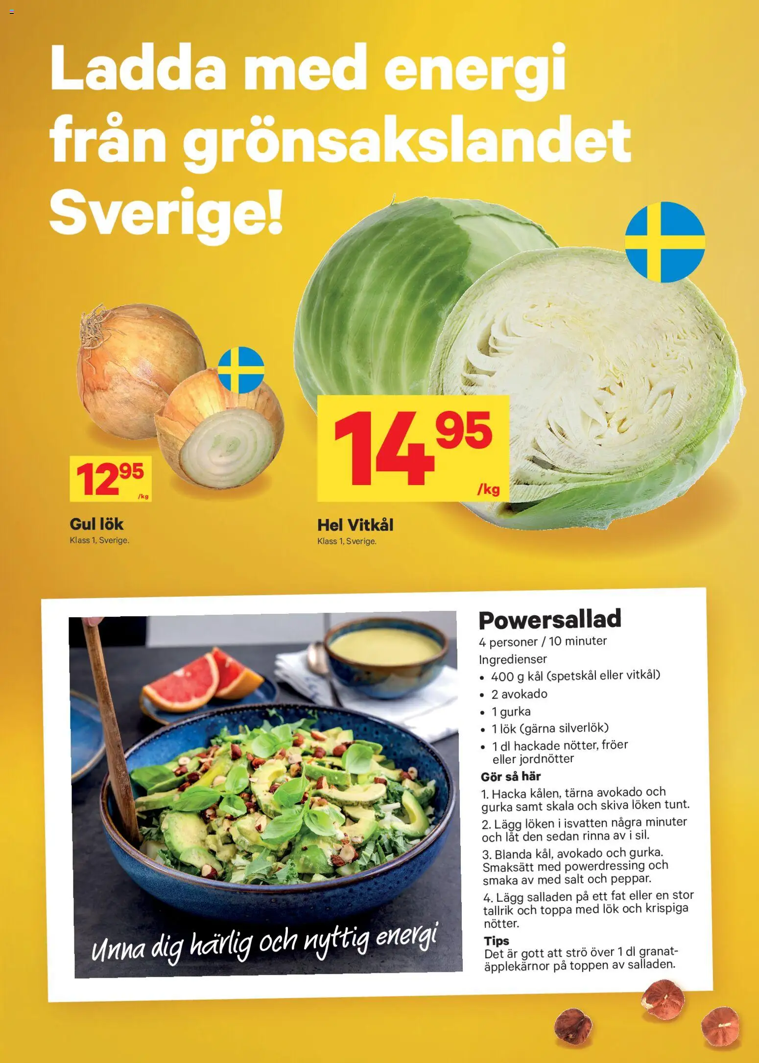 City Gross reklamblad aktuell från 23.02.2026 | Sida: 5 | Produkter: Salt, Jordnötter, Vitkål, Gul lök