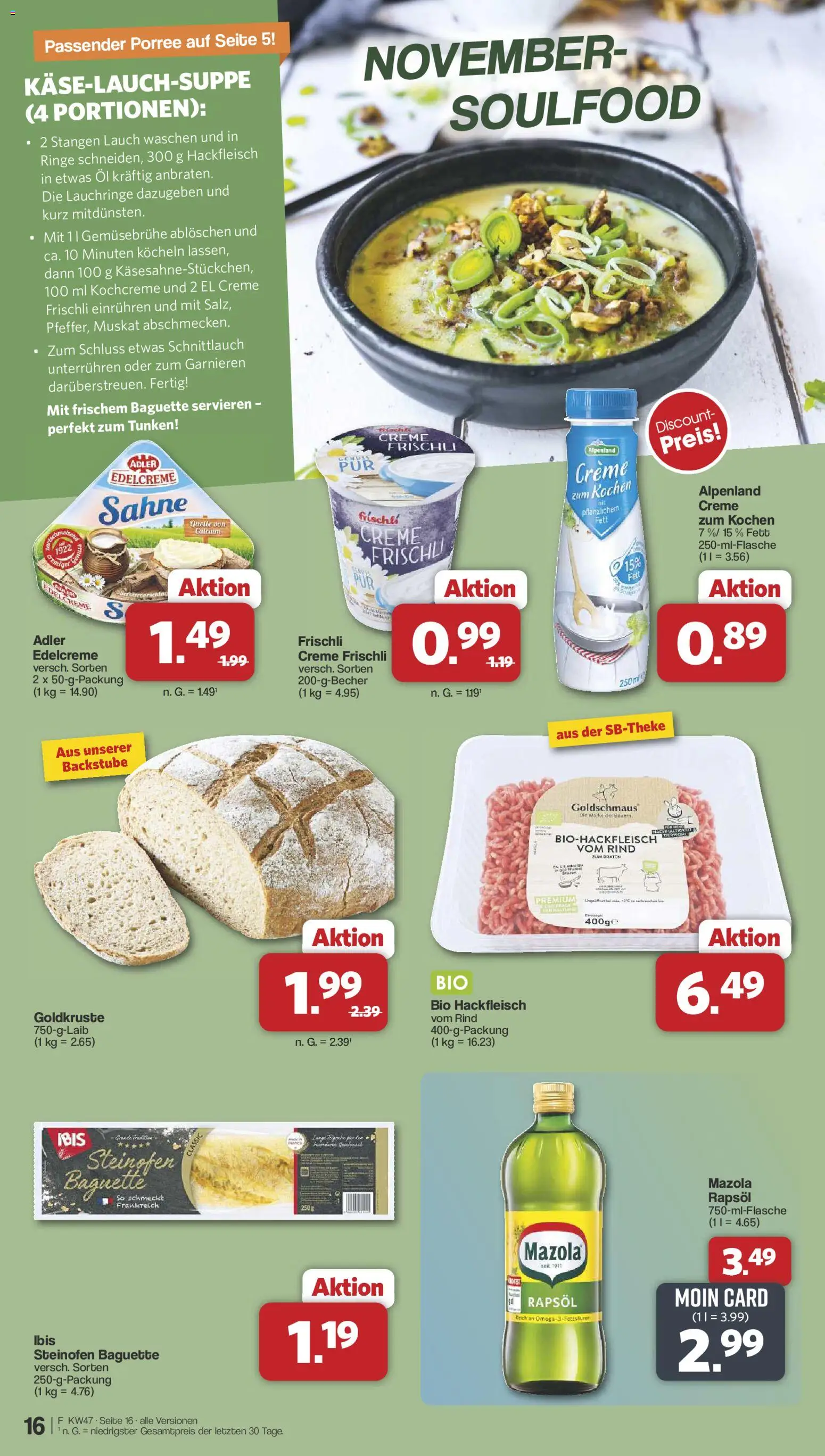 Famila Nordwest - Black Friday – gültig ab 17.11.2025 | Seite: 15 | Produkte: Öl, Rapsöl, Sahne, Hackfleisch