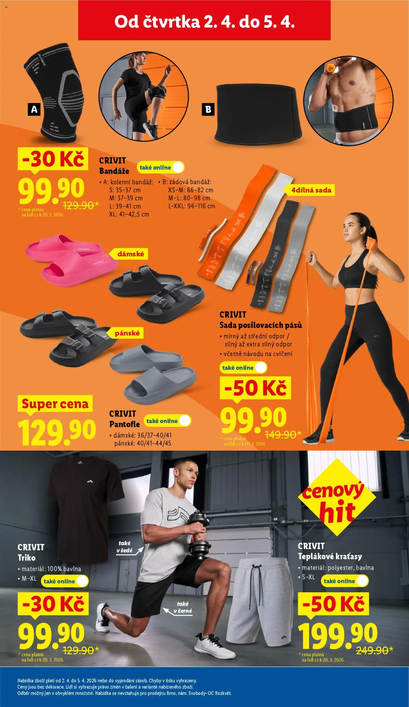 Lidl leták - Spotřební zboží od 30.03.2026 | Strana: 23 | Produkty: Kraťasy, Pantofle