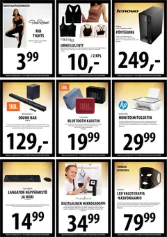 Tuuri-mainoslehti voimassa 18.03.2026 alkaen | Sivu: 10 | Tuotteet: Monitoimitulostin, Kasvonaamio, Tee, Näppäimistö
