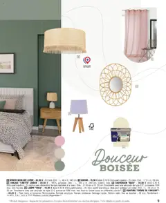 Brico E.Leclerc - Prévisualisation de Brico E.Leclerc Guide décoriaton & luminaire | Varennes sur seine valide à partir de 01.04.2025 | Page: 9 | Produits: Suspension, Miroir, Lampe, Crème