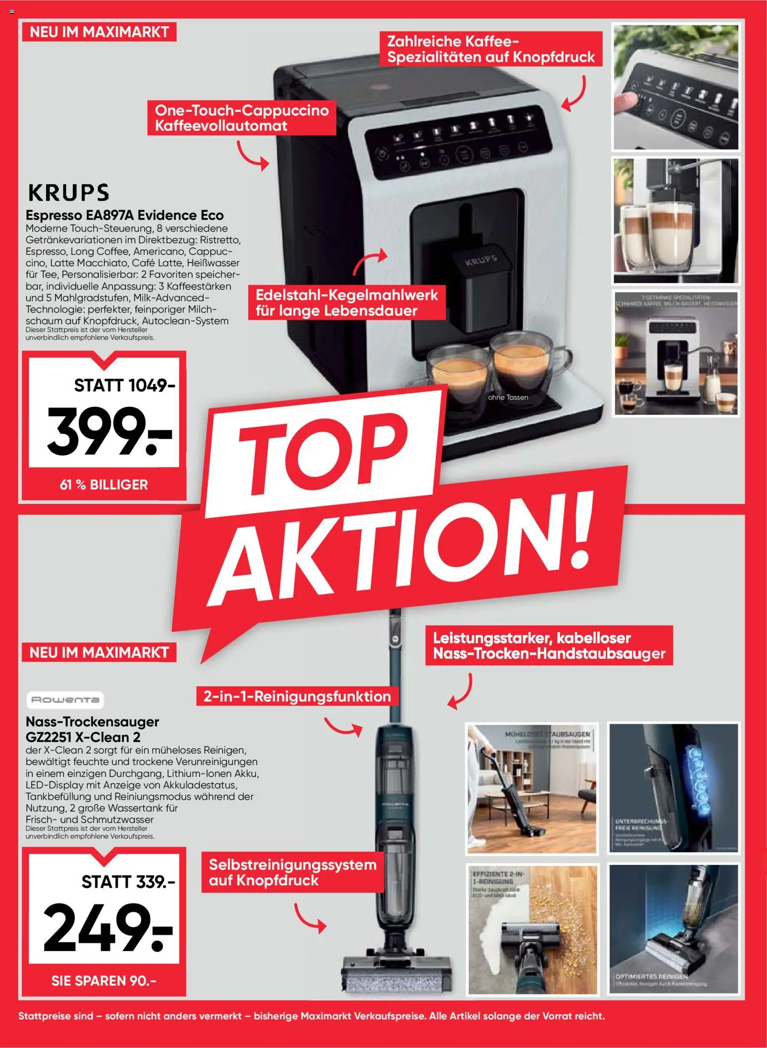 Maximarkt Flugblatt gültig ab 04.12.2025 | Seite: 22 | Produkte: Milch, Kaffee