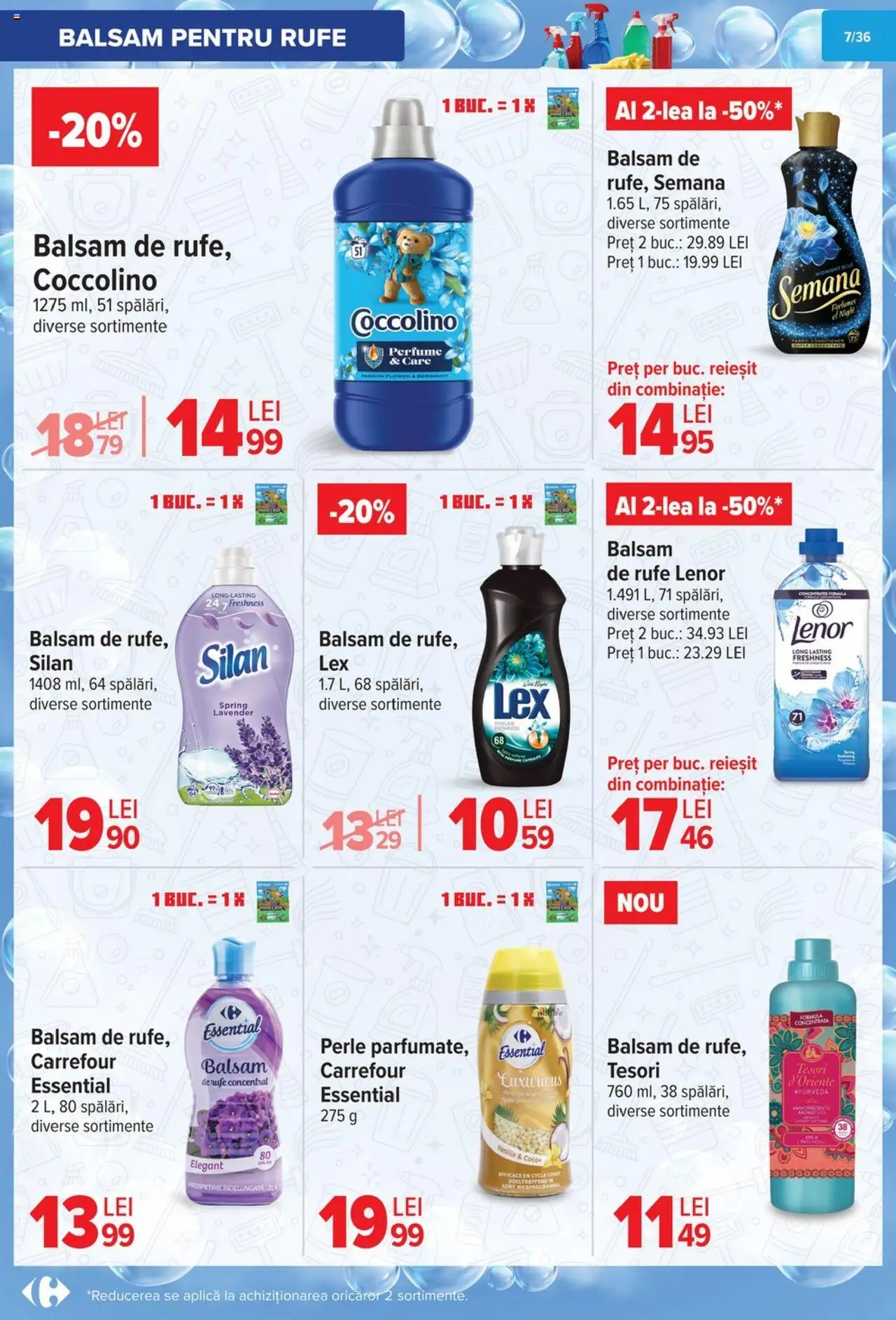 Noul catalog Carrefour – valabil de la 01.10.2025 | Pagină: 8 | Produse: Akrilik boya, Balsam, Yorgan, Balsam de rufe