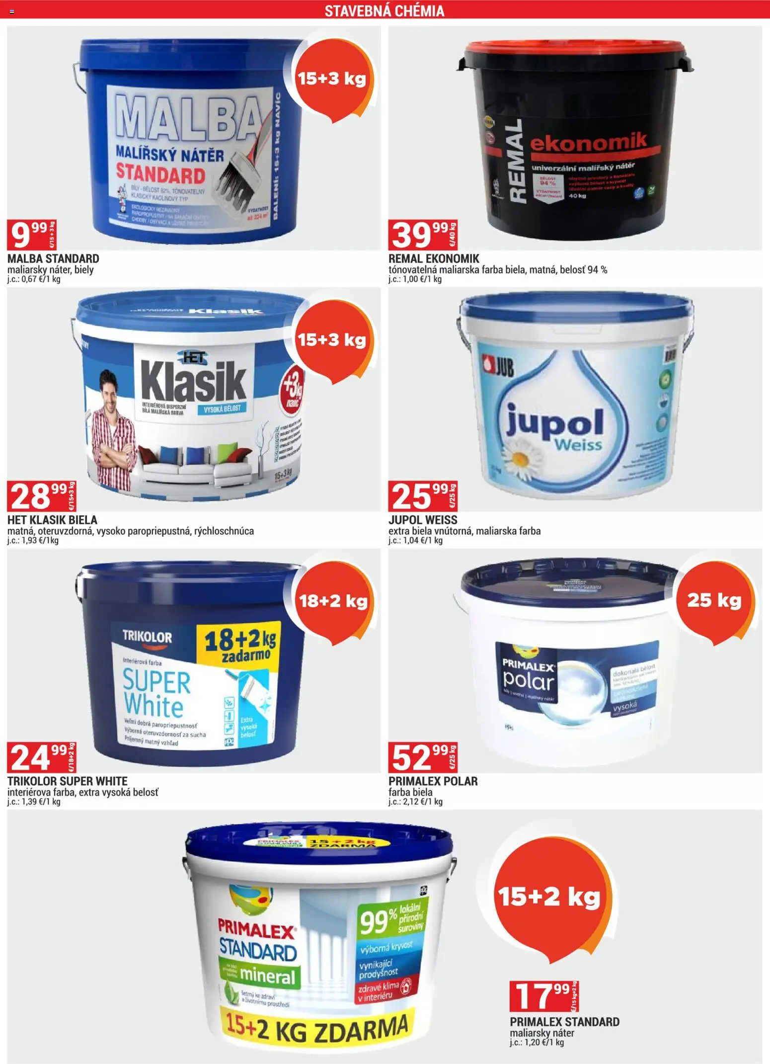 Nové Merkury Market akcie – leták je platný od 01.11.2025 | Strana: 38 | Produkty: Klíma, Primalex