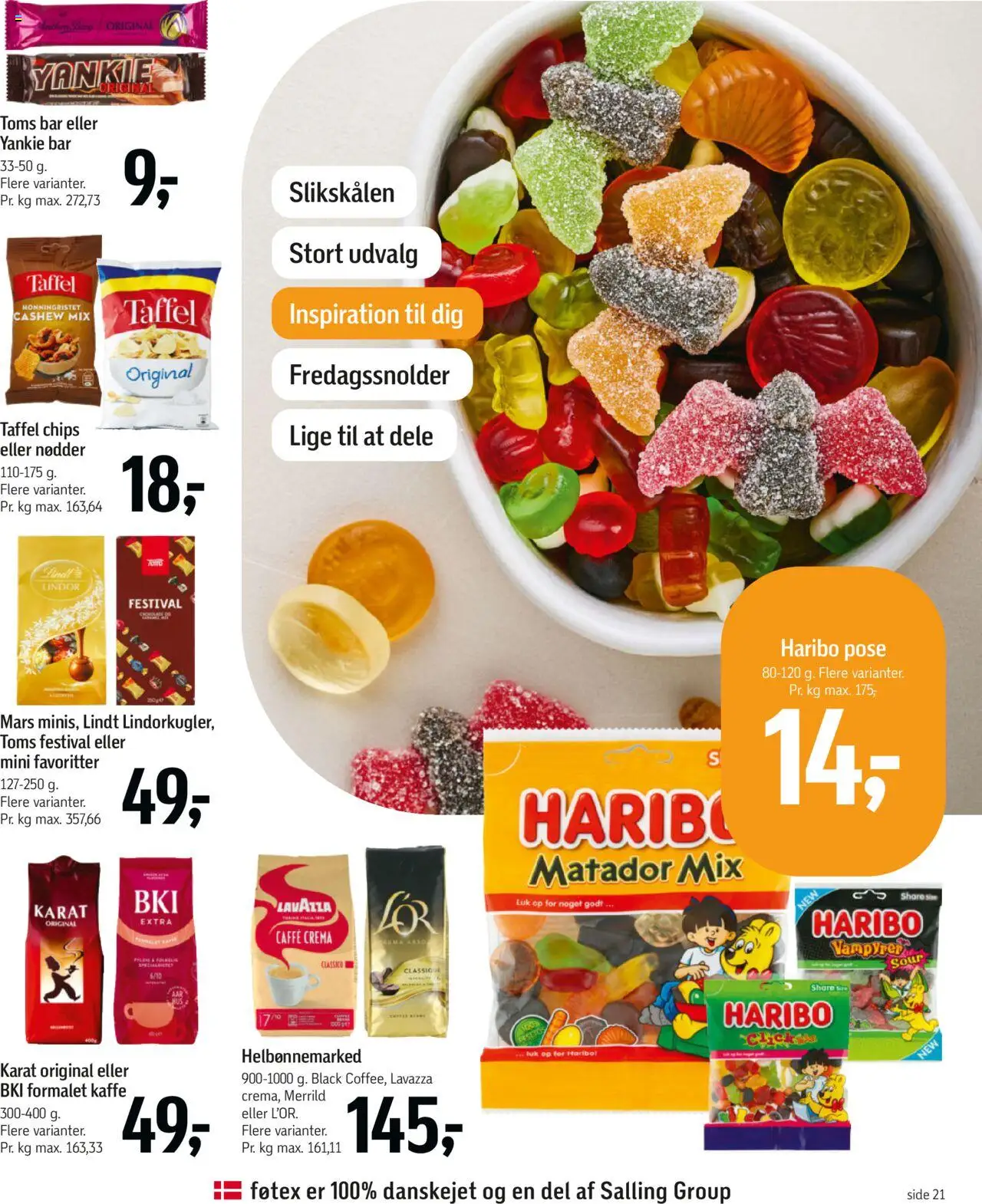 Føtex Tilbudsavis gyldig fra 15.08.2025 | Side: 31 | Produkter: Kaffe, Chips, Nødder