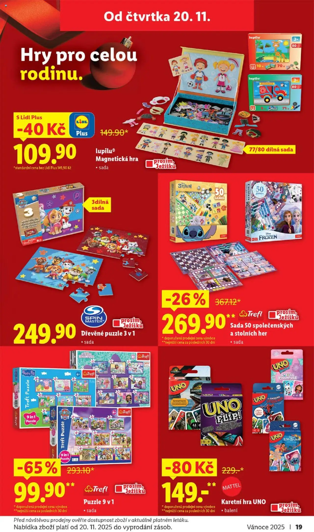Lidl leták - Veselé Vánoce od 20.10.2025 | Strana: 19 | Produkty: Hra, Gabby's Dollhouse, Puzzle