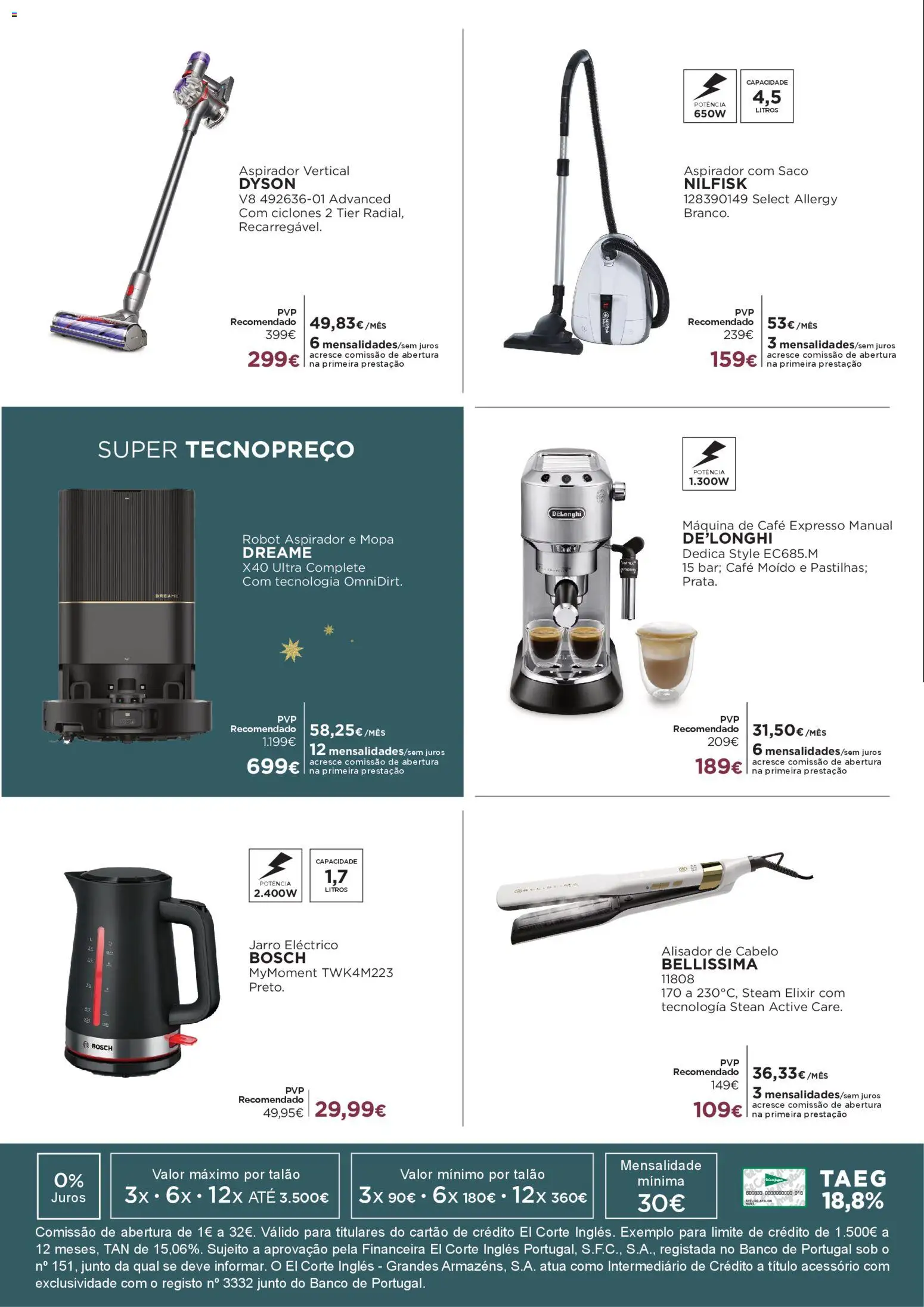 El Corte Ingles folheto │ válido de 05.12.2025 | Página: 12 | Produtos: Alisador de cabelo, Banco, Alisador, Café