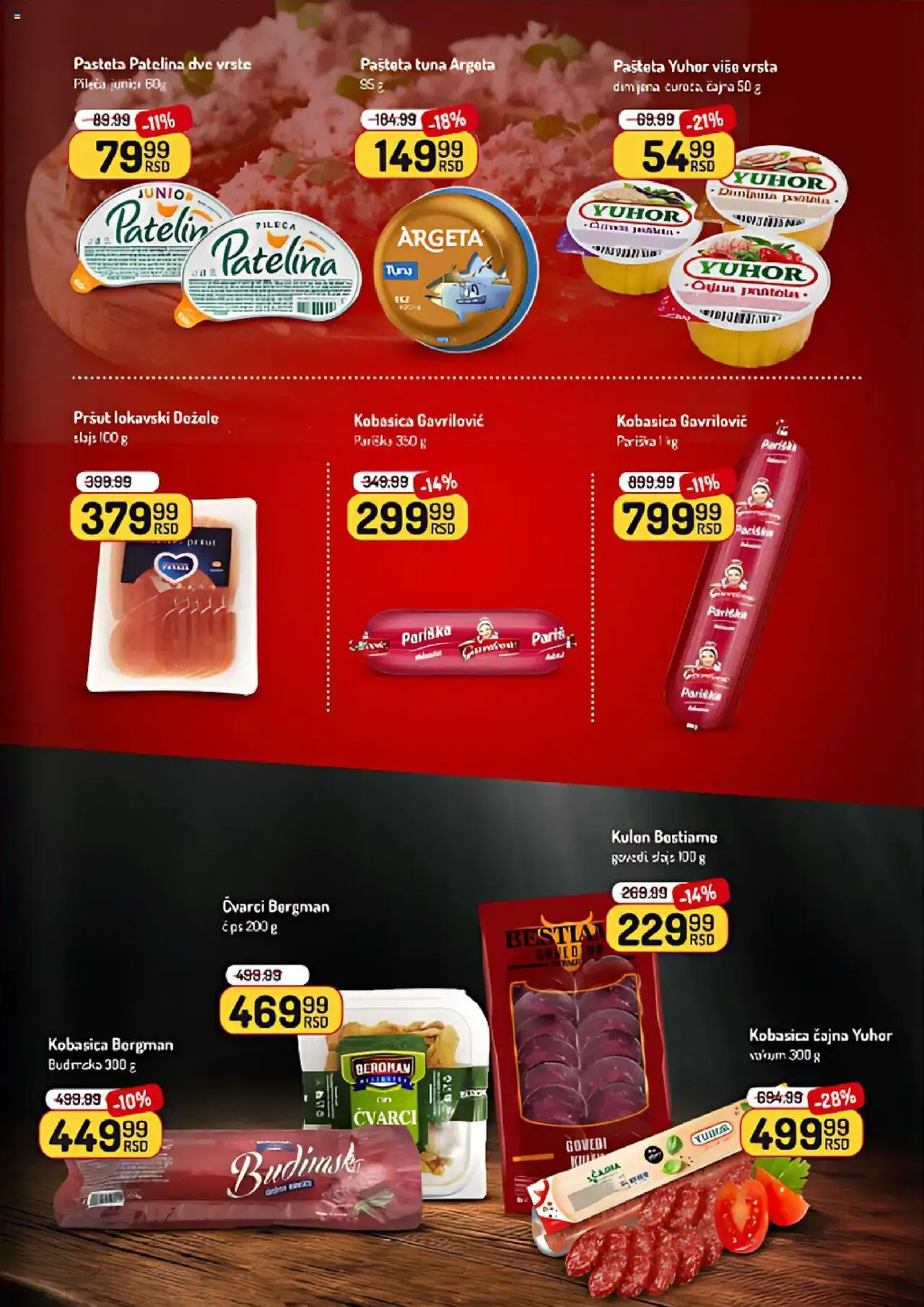Aman katalog - važi od 18.08.2025 | Strana: 5 | Proizvode: Pršut, Čvarci, Kobasica, Pašteta