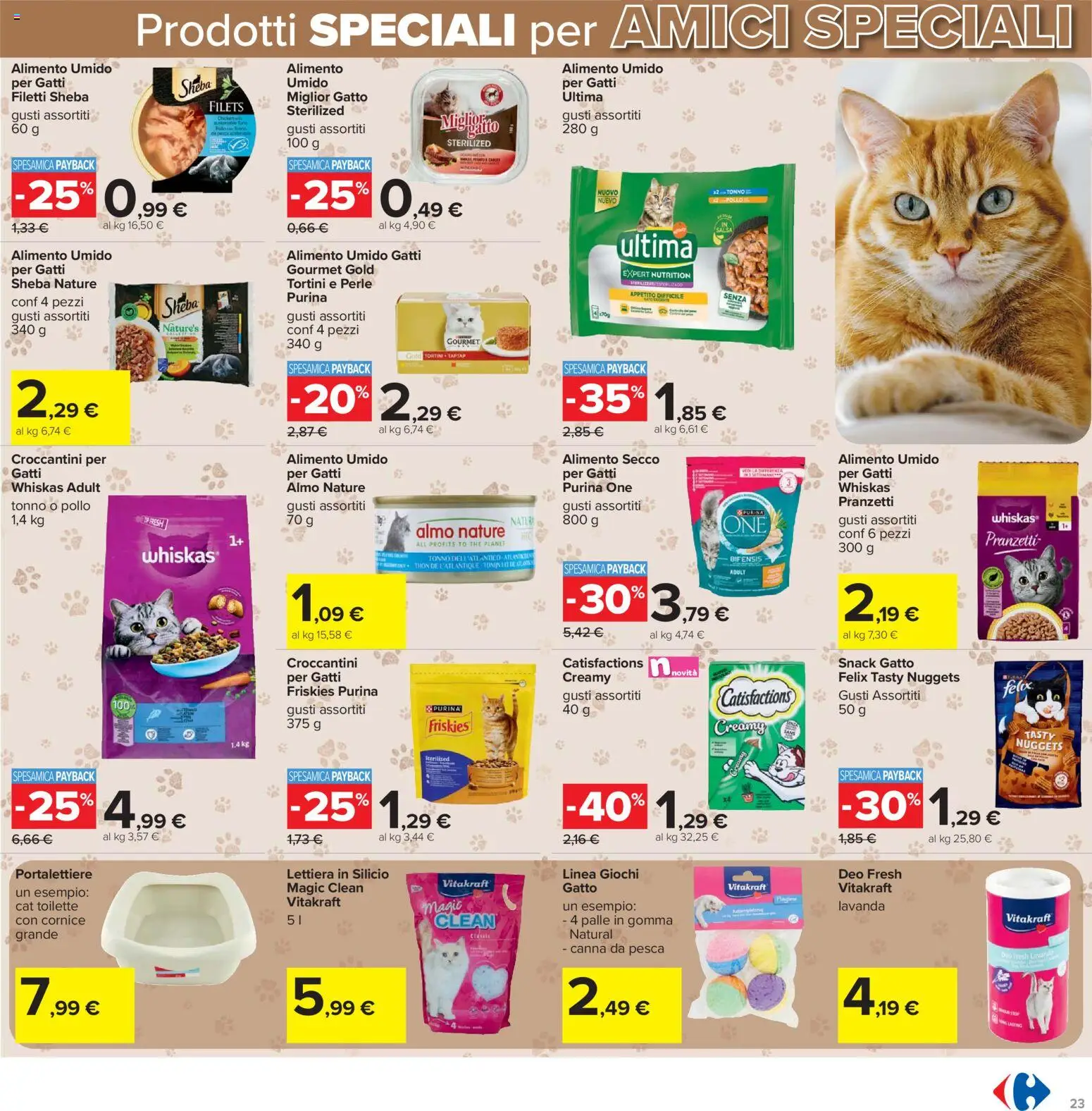 Volantino Carrefour del 21.04.2026 | Pagina: 23 | Prodotti: Pollo, Pesca, The, Lavanda