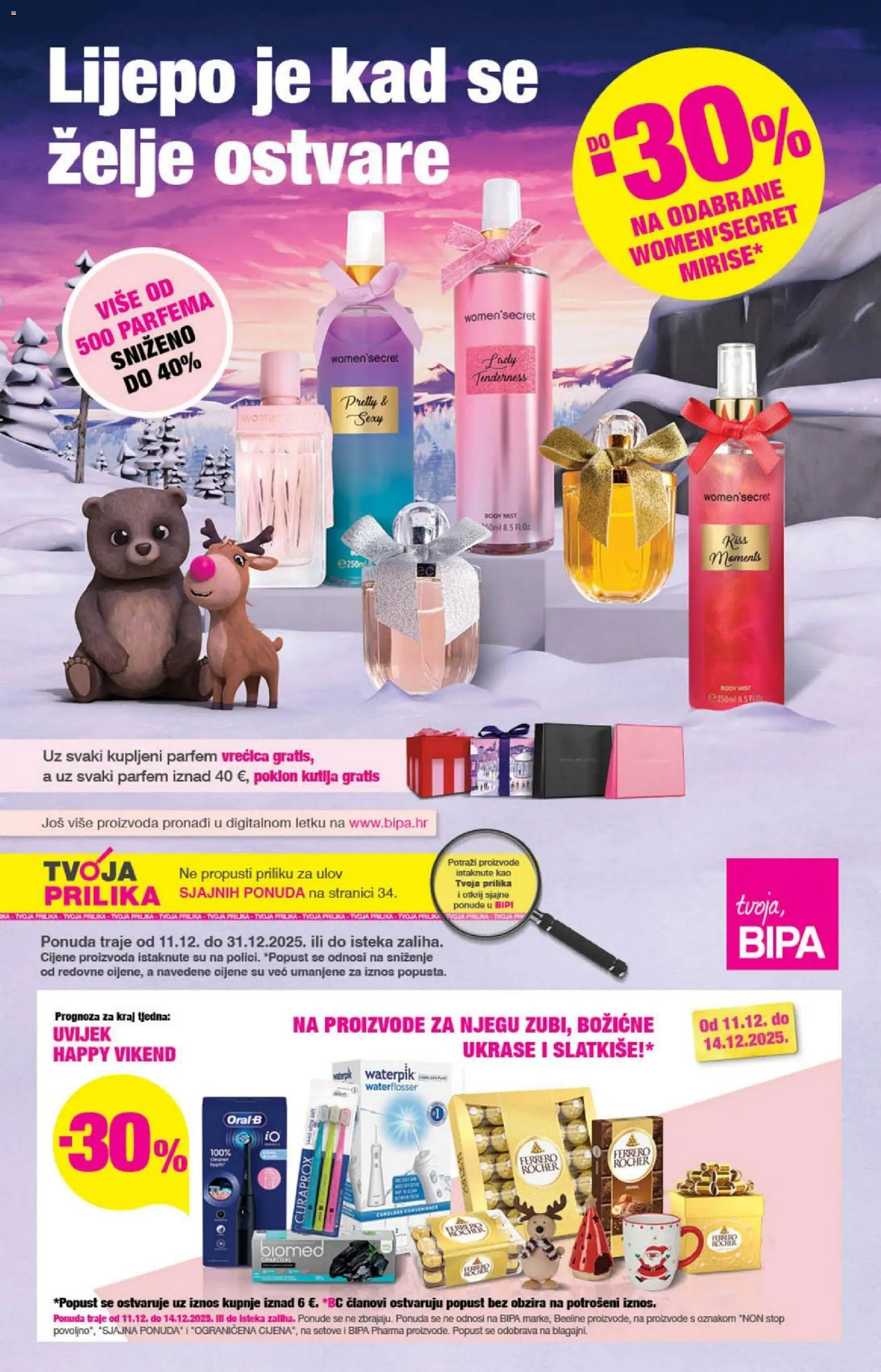 Bipa katalog | vrijedi od 11.12.2025 | Stranica: 1 | Proizvodi: Kutija, Parfem, Zelje, Ferrero Rocher