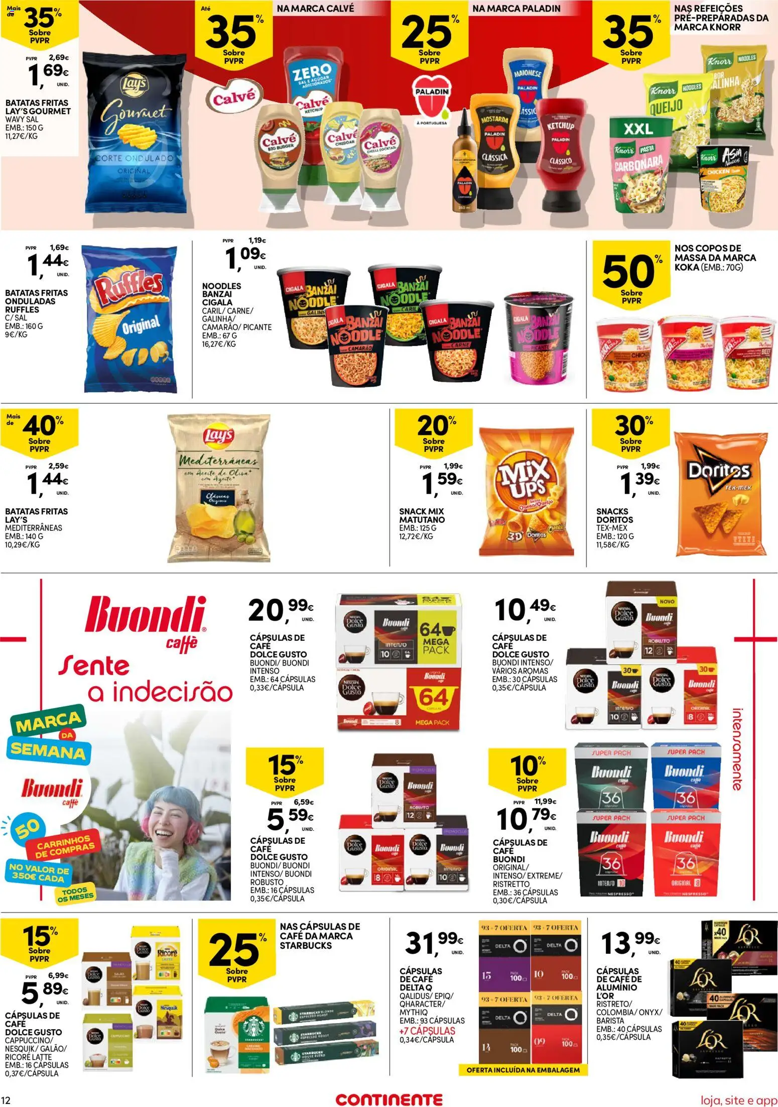 Continente Semanal Continente Bom Dia │ válido de 07.04.2026 | Página: 12 | Produtos: Sal, Queijo, Carne, Massa