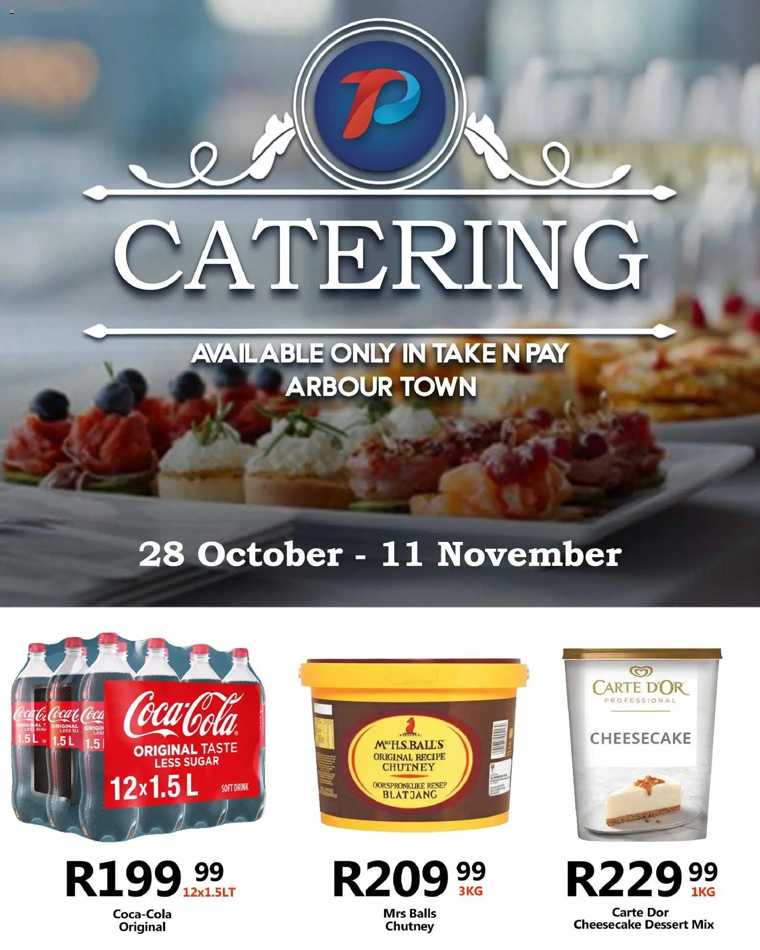 New Take n Pay catalogue – valid from 27.10.2025 | Page: 28 | Products: Chutney, Pó talco, Sugar