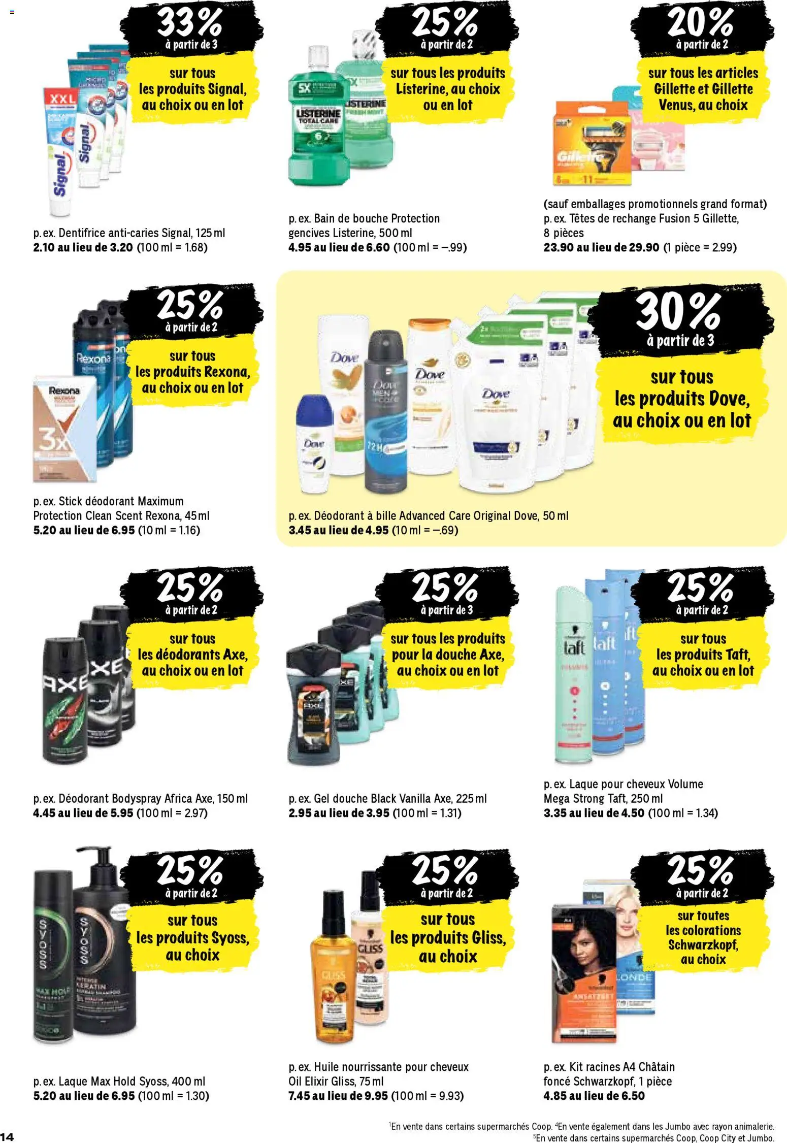 Coop aktionen FR – gültig ab 05.03.2026 | Seite: 14 | Produkte: Deodorant, Shower Gel