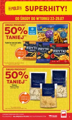 POLOmarket Gazetka od 23.07.2025 | Strona: 9 | Produkty: Makaron, Frytki