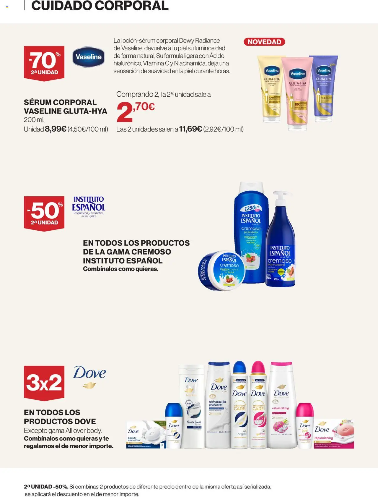 El Corte Inglés ofertas │ válido desde el 25.09.2025 | Página: 7 | Productos: Gel de ducha, Sérum, Manteca, Body