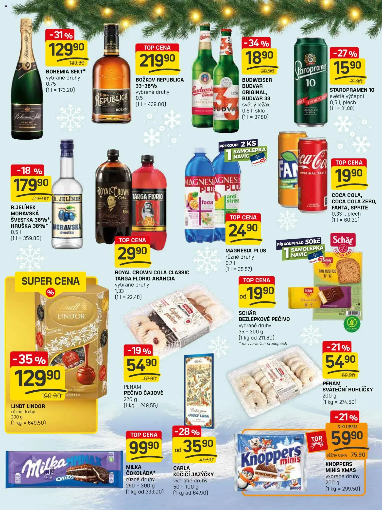 Flop leták - FlopTop od 05.11.2025 | Strana: 13 | Produkty: Budvar, Staropramen, Milka, Royal Crown Cola