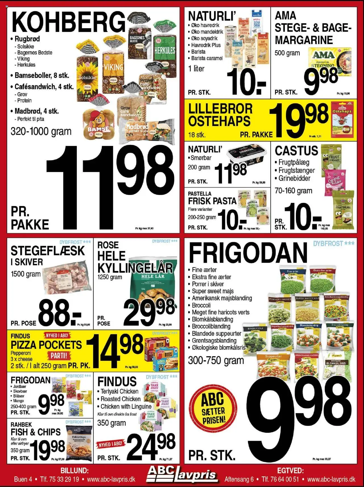 Abc Lavpris Tilbudsavis gyldig fra 06.08.2025 | Side: 4 | Produkter: Pizza, Jordbær, Porrer, Rugbrød