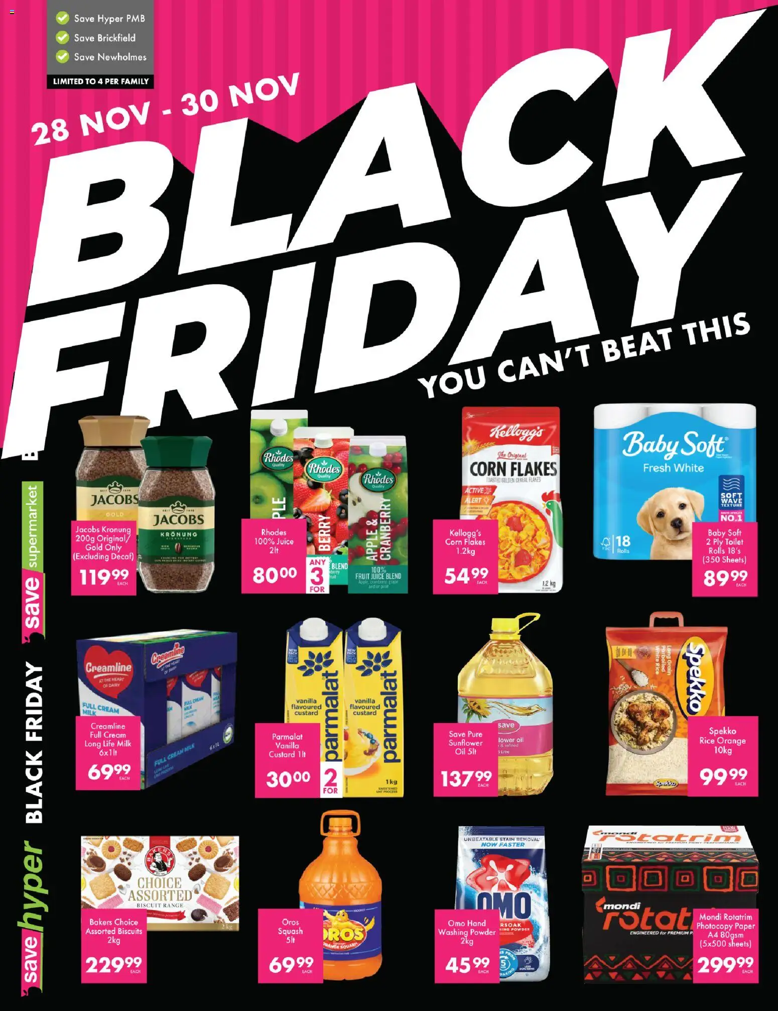 New Save catalogue – valid from 28.11.2025 | Page: 1 | Products: Squash, Toilet, Juice, Fruit