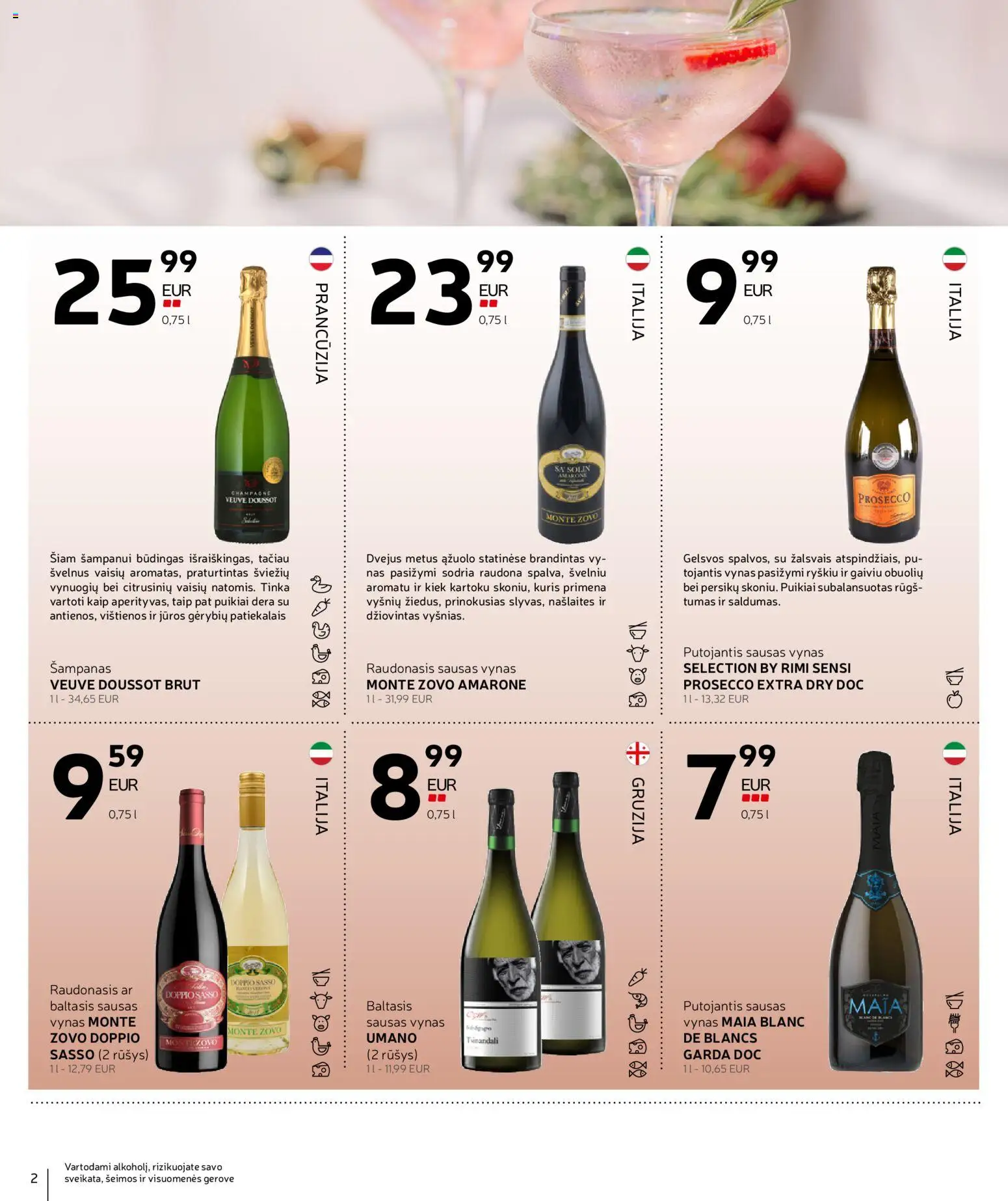 Rimi akcijos nuo 03.02.2026 | Puslapis: 2 | Prekių: Vištienos, Vynas