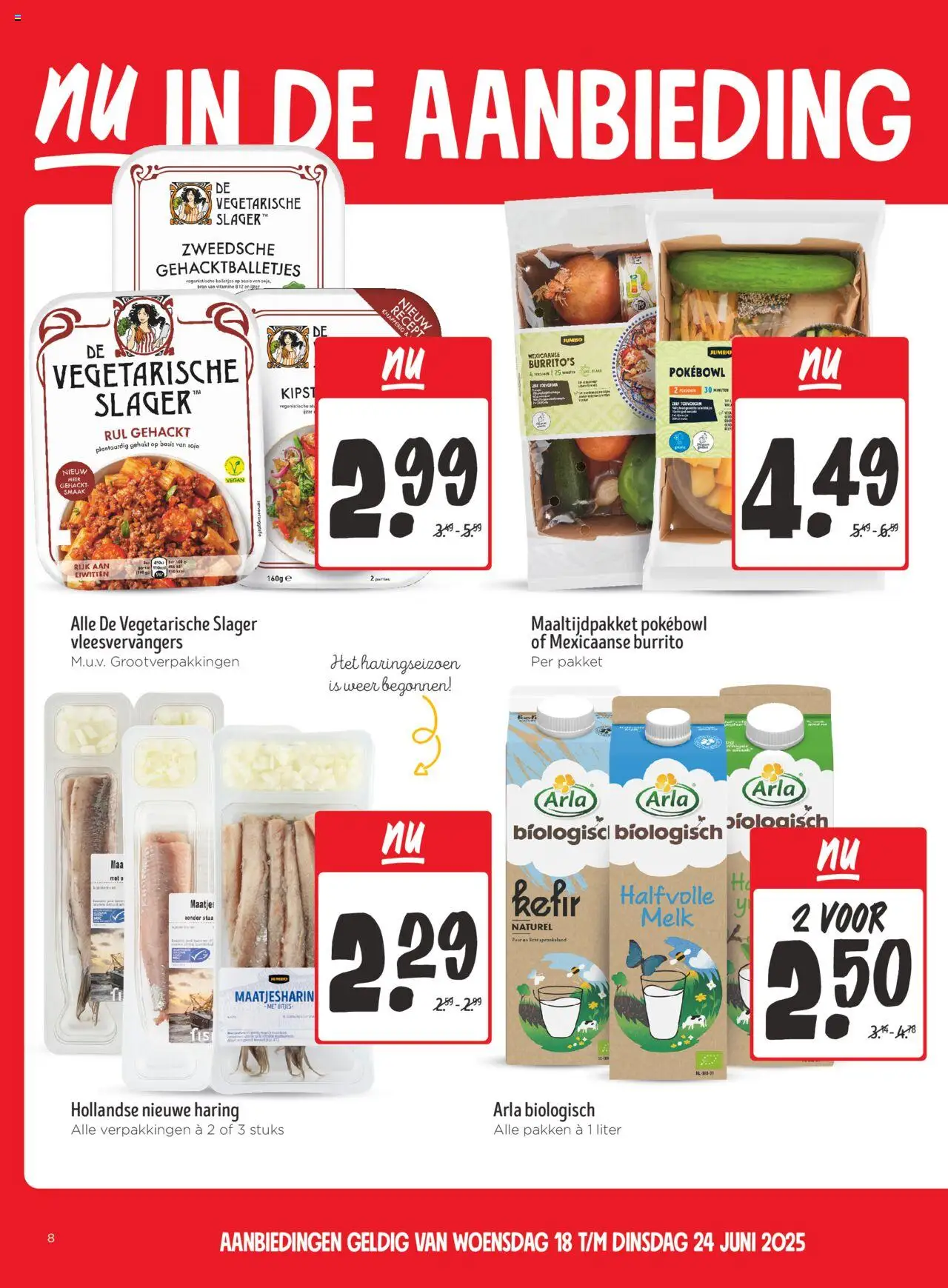 | Pagina: 8 | Producten: Melk, Gehakt, Burrito