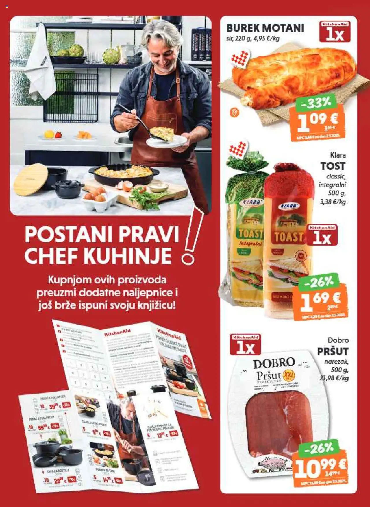 Studenac katalog | vrijedi od 22.10.2025 | Stranica: 5 | Proizvodi: Toast, Pršut, Burek