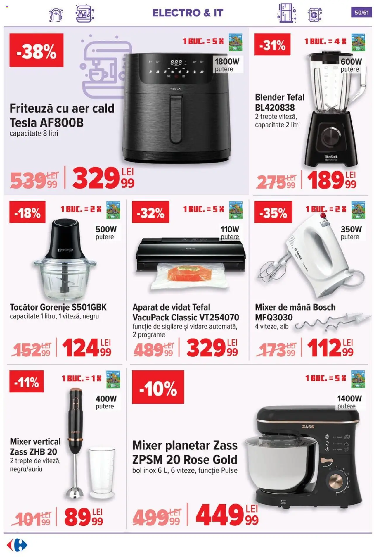 Catalog Carrefour – valabil de la 03.09.2025 | Pagină: 51 | Produse: Blender, Ginseng, Bol, Tocător