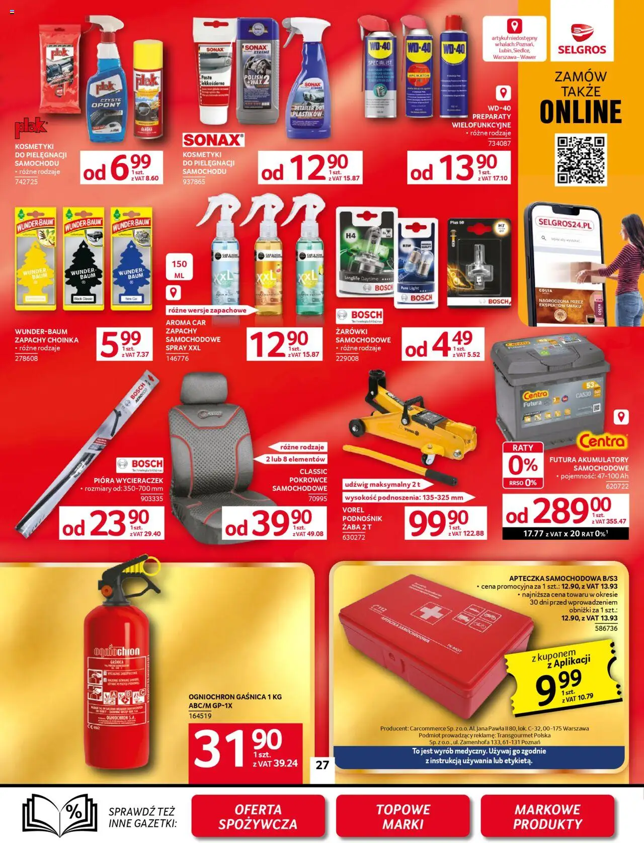 Selgros cash&carry Gazetka - Oferta przemysłowa od 11.09.2025 | Strona: 31 | Produkty: Choinka, Gaśnica, Kosmetyki, Żarówki