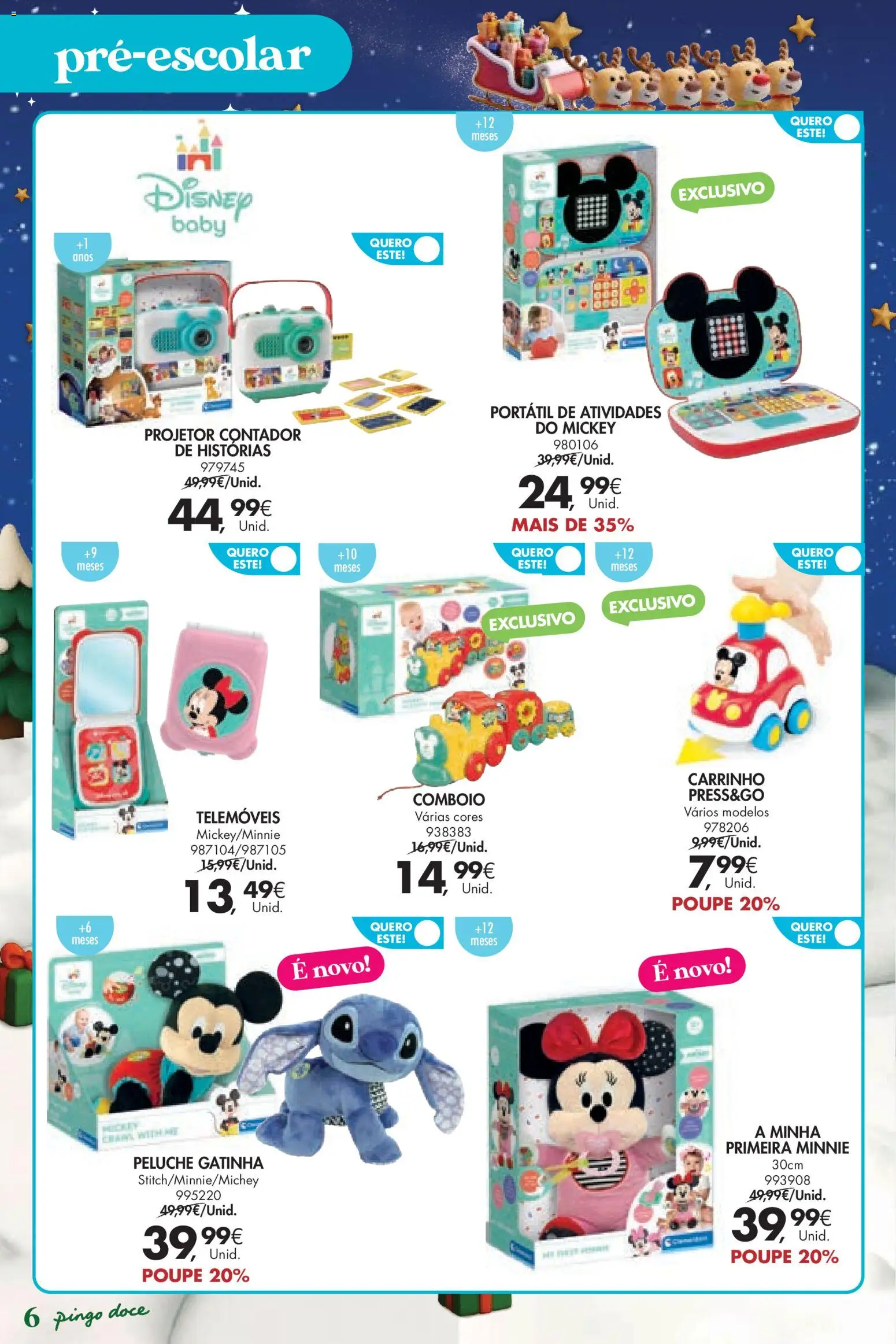 Pingo Doce  Brinquedos Natal Lojas Hipers │ válido de 18.11.2025 | Página: 6 | Produtos: Projetor