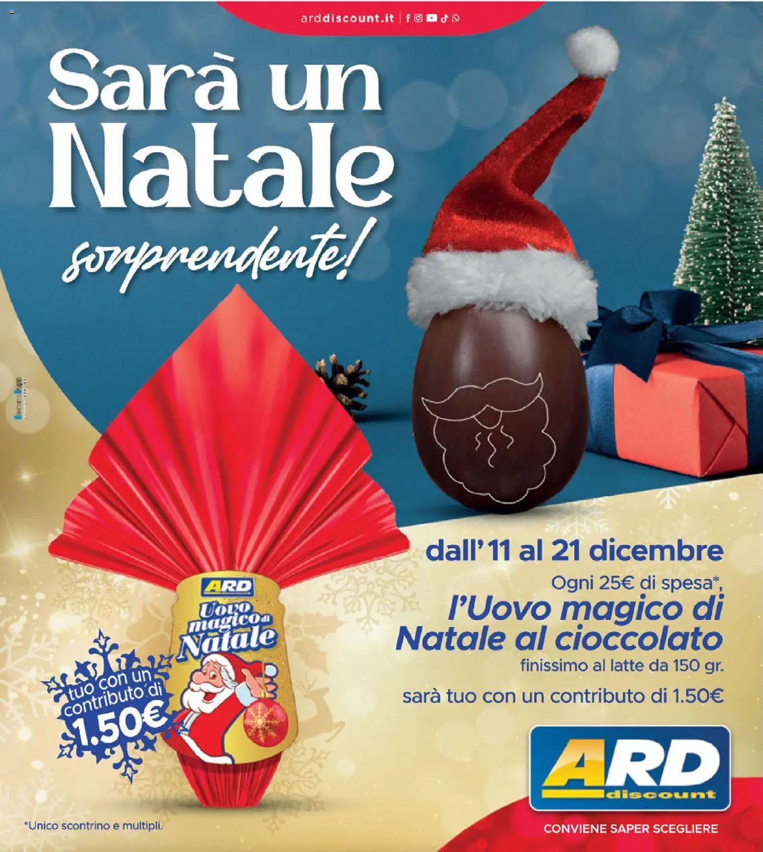 Volantino ARD Discount del 11.12.2025 | Pagina: 2 | Prodotti: Cioccolato, Latte