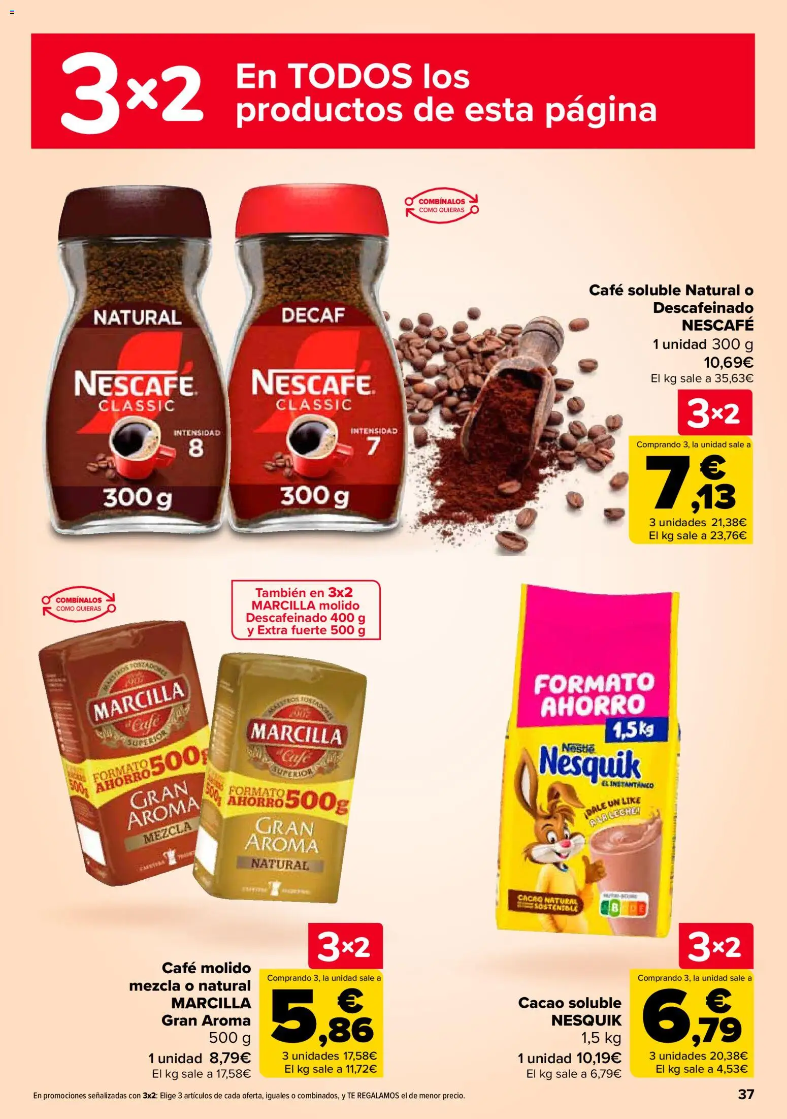 Carrefour folleto │ válido desde el 28.10.2025 | Página: 37 | Productos: Café, Café molido, Té, Μηχανή καφέ