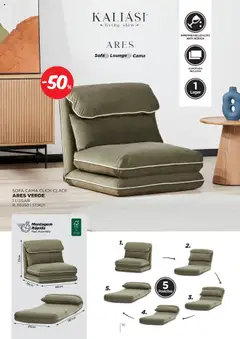 Pré-visualização Espaço Casa - Catálogo Kaliási - Sofás Camas válido de 21.07.2025 | Página: 10 | Produtos: Cama, Almofada, Sofá